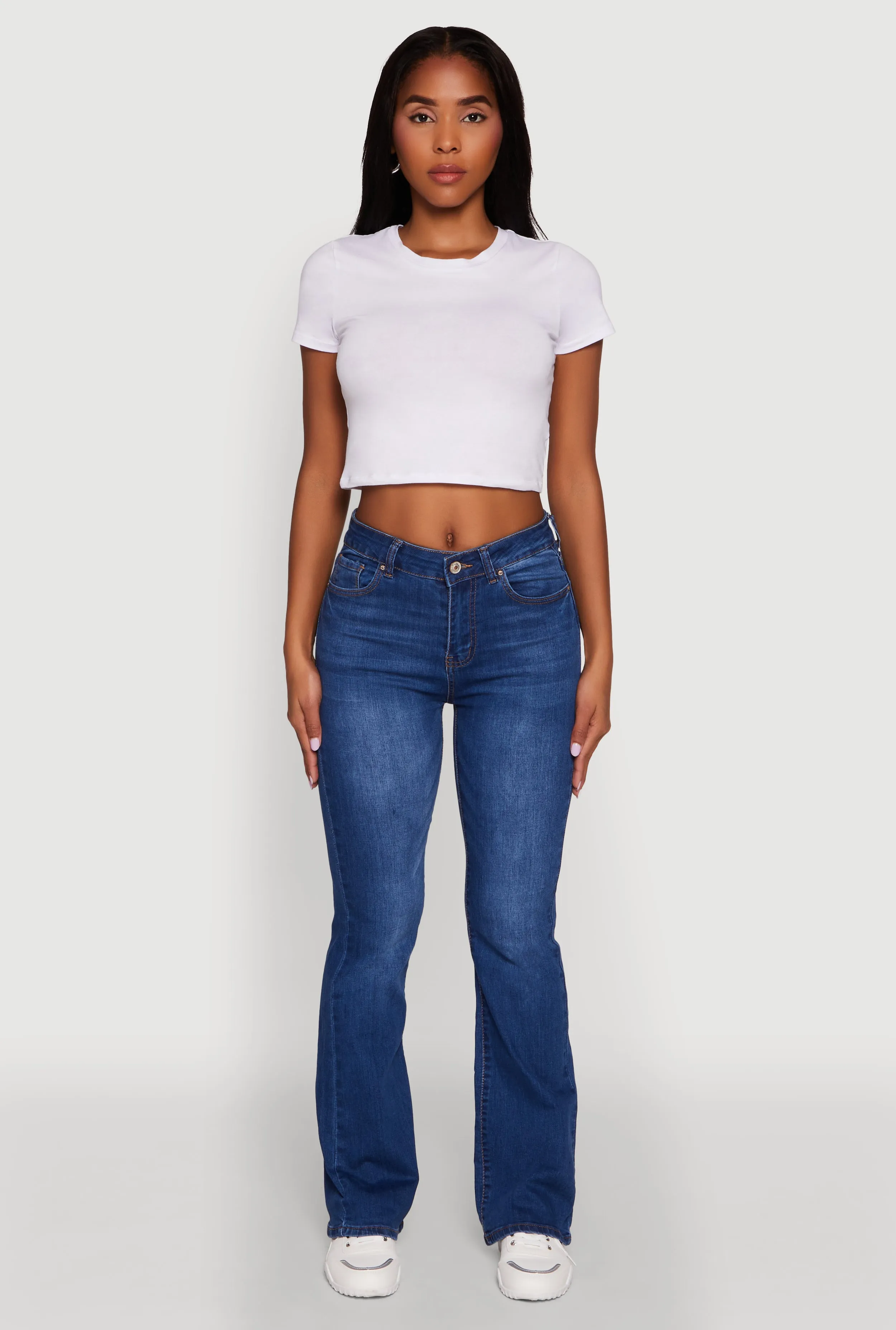 WAX Stretch Flap Pocket Mid Rise Bootcut Jeans sold by Rainbow product image thumbnail 2