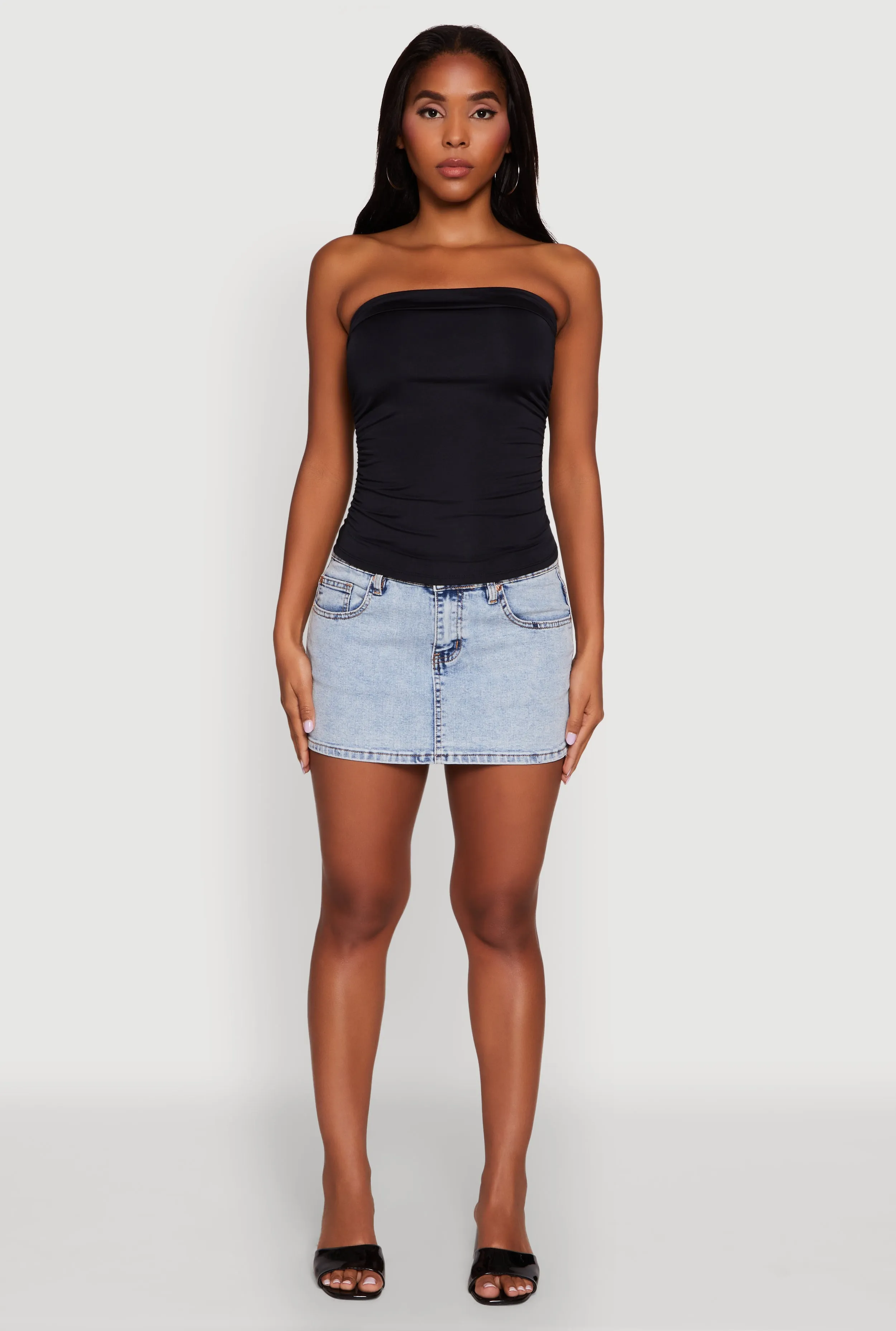 Trendy Side Ruched Tube Top sold by Rainbow product image thumbnail 3