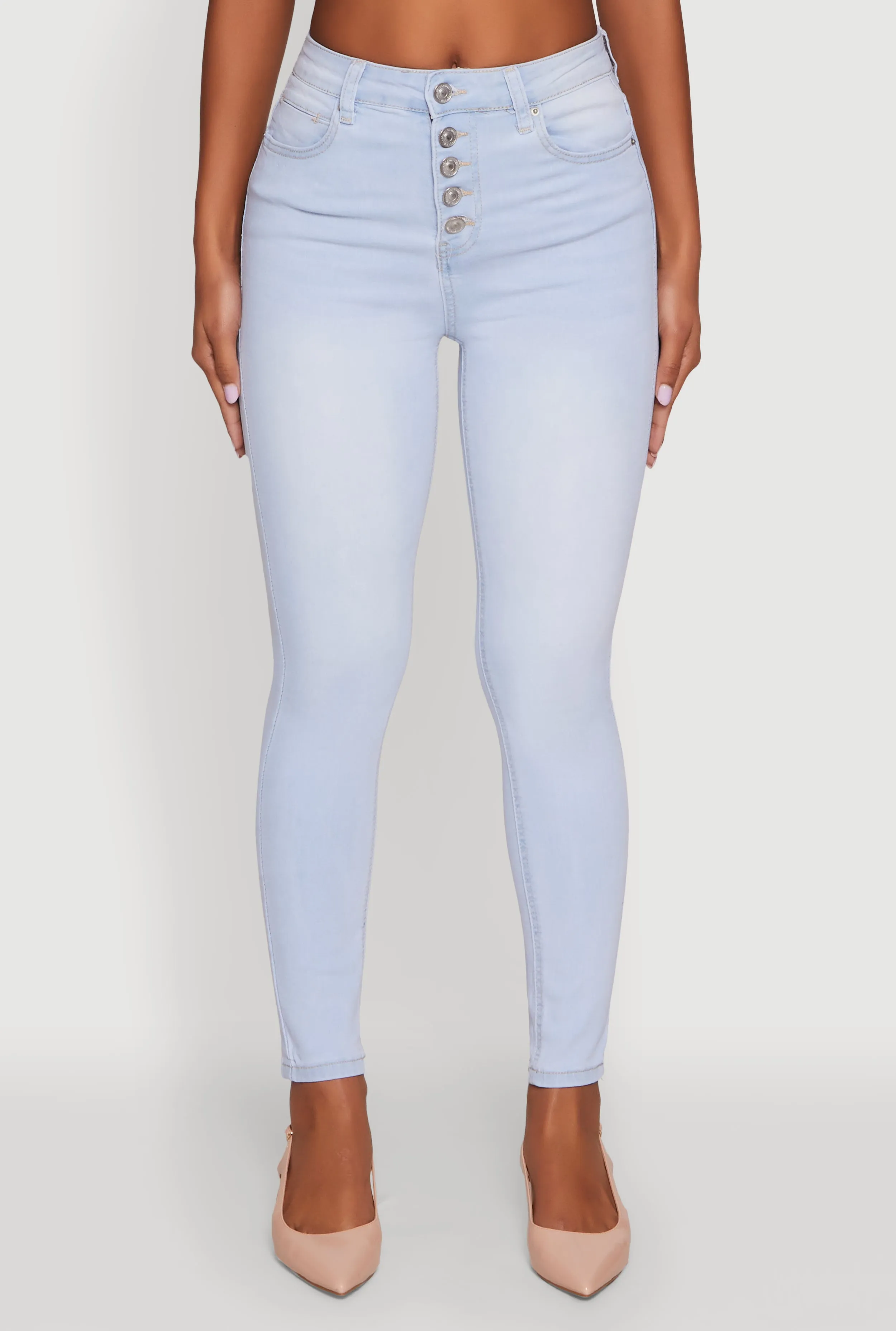WAX High Waisted Skinny Leg Stretch Jeans sold by Rainbow product image thumbnail 5