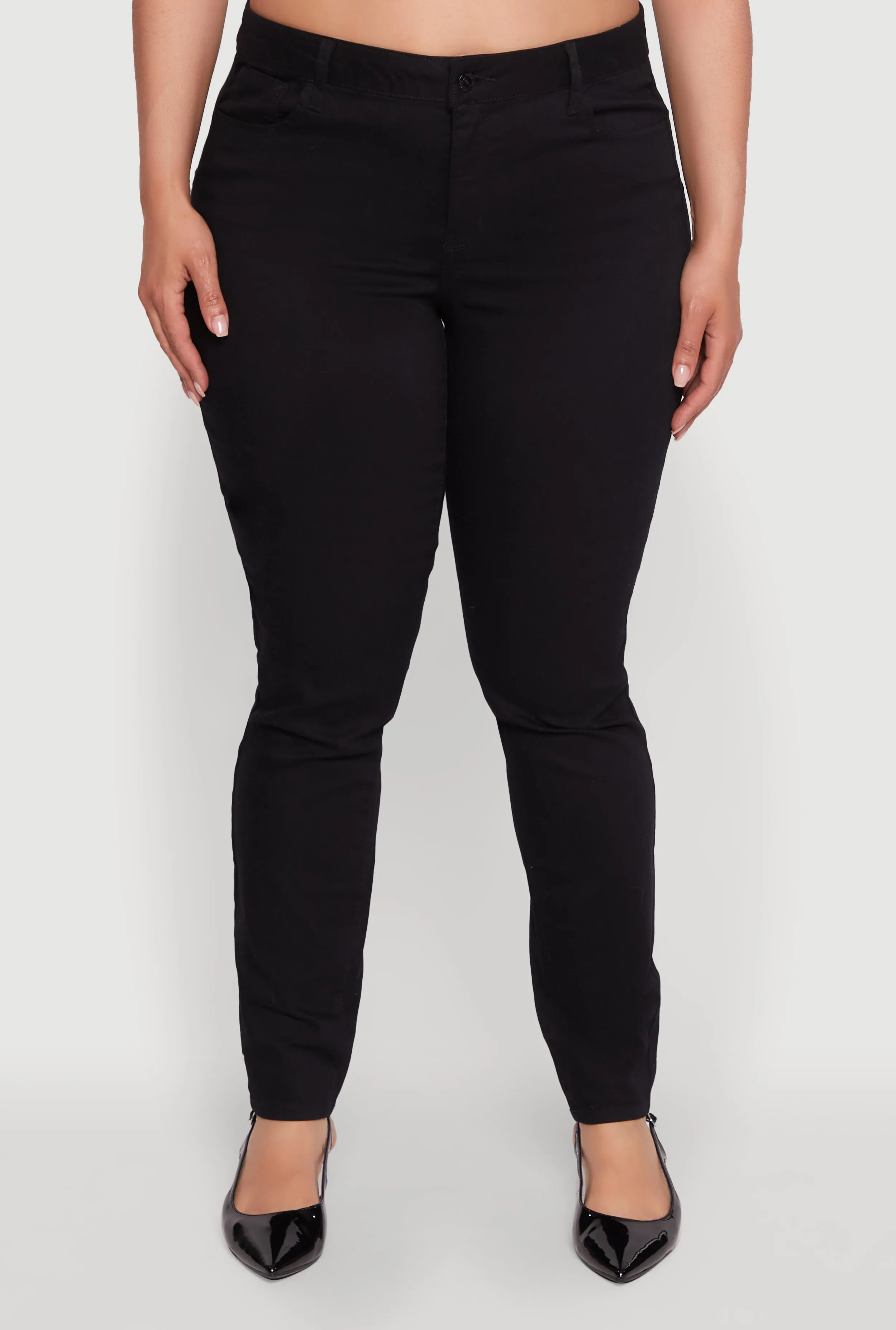 Plus Size WAX Twill High Waisted Skinny Leg Pants sold by Rainbow product image thumbnail 5