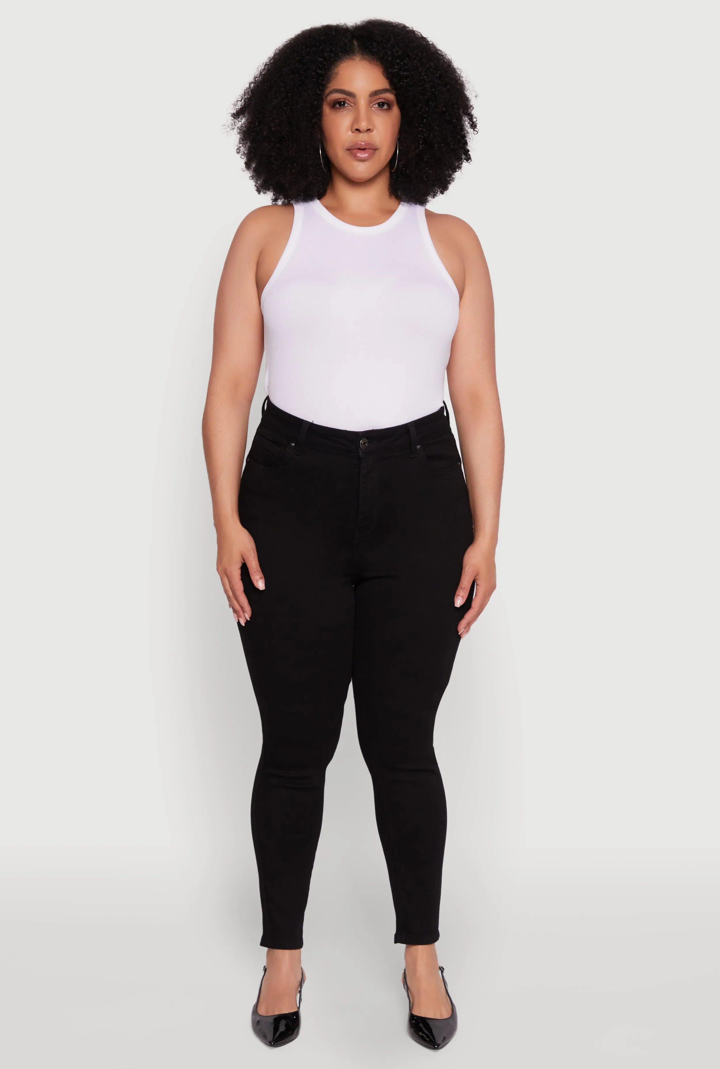 Plus Size WAX Chic High Waisted Skinny Jeans sold by Rainbow product image thumbnail 2