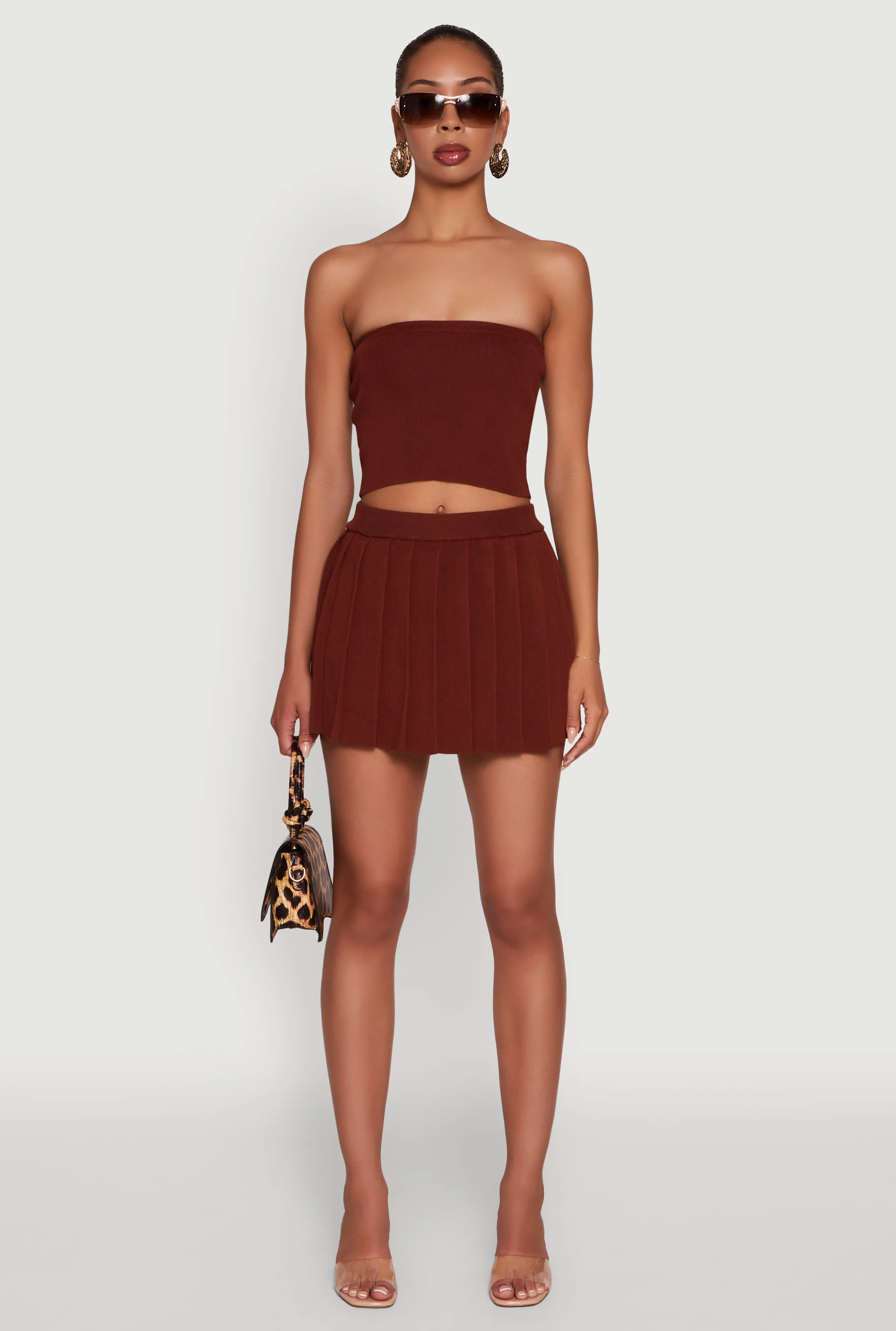 Daisy Rib Knit Pleated Skort sold by Rainbow product image thumbnail 2