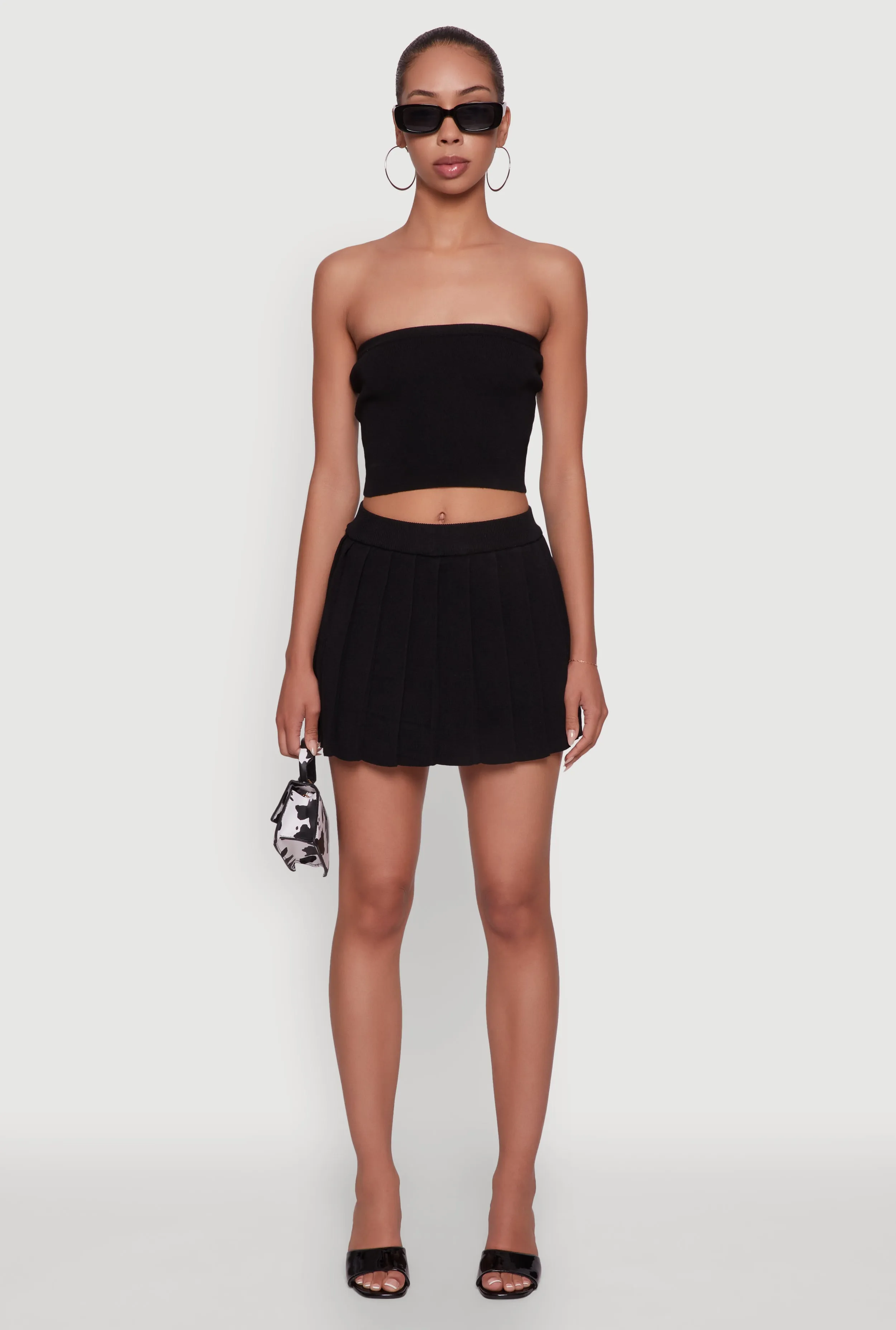 Daisy Rib Knit Cropped Tube Top sold by Rainbow product image thumbnail 2