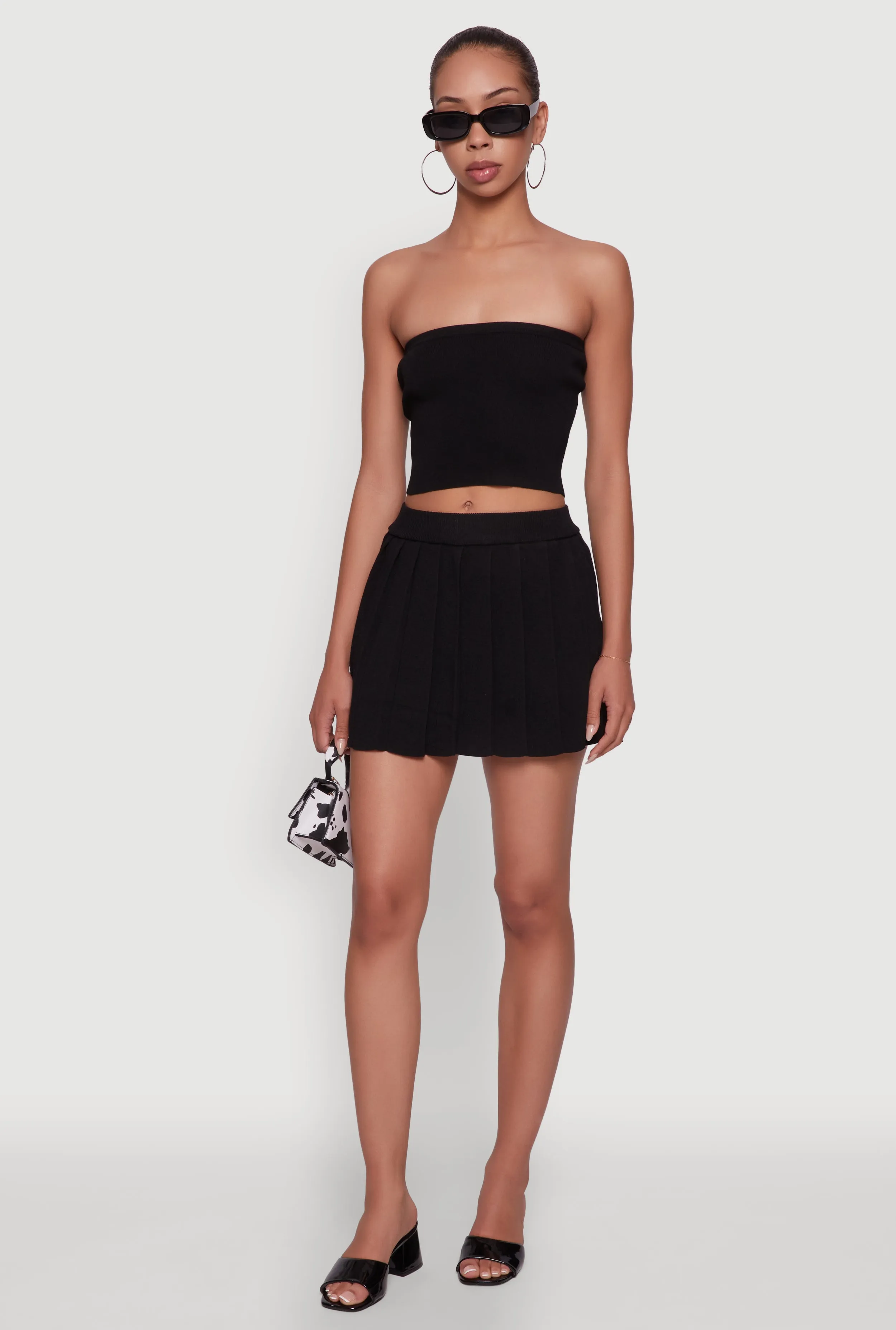 Daisy Rib Knit Cropped Tube Top sold by Rainbow product image thumbnail 3