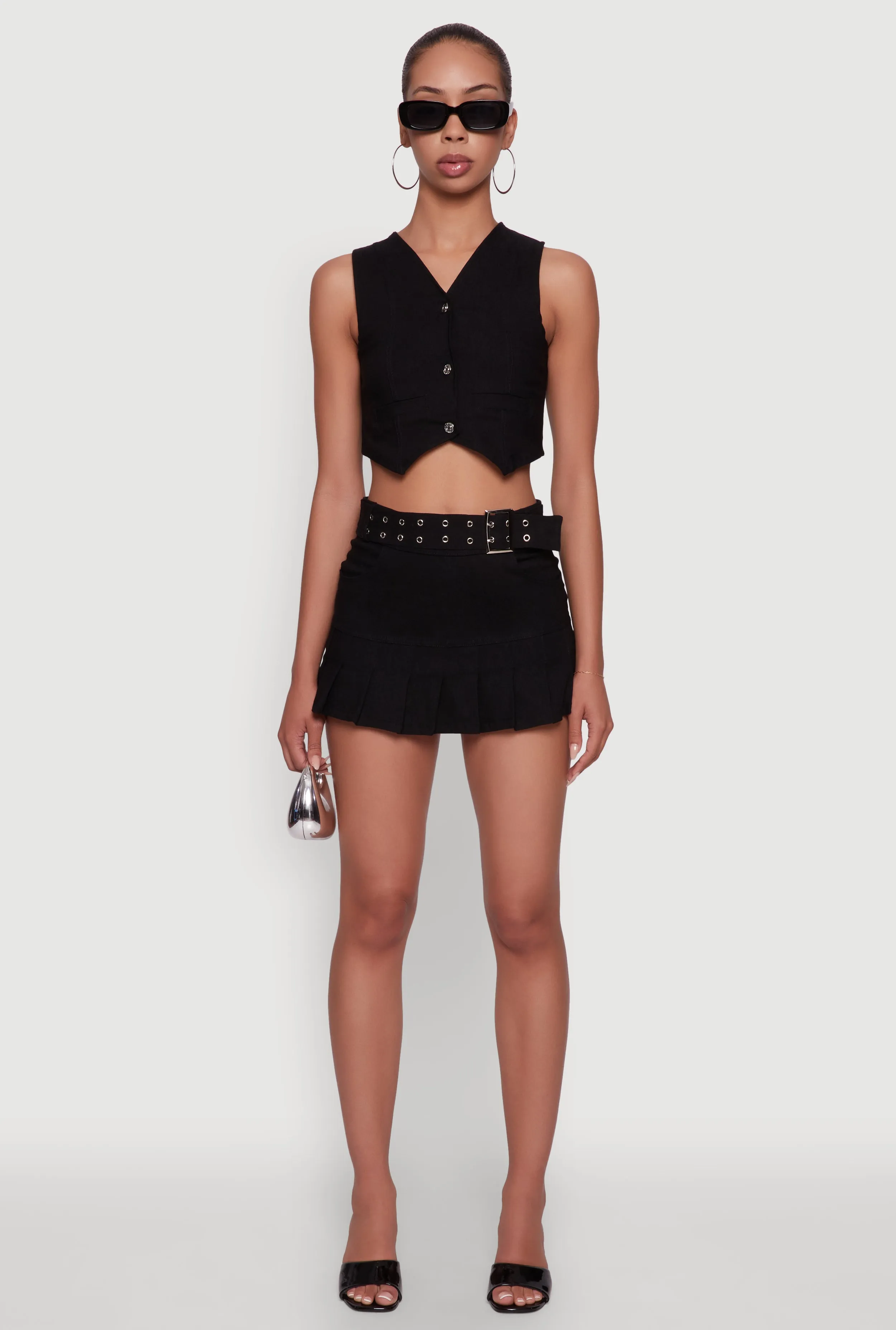 Trendy Hyperstretch V-Neck Cropped Vest sold by Rainbow product image thumbnail 2