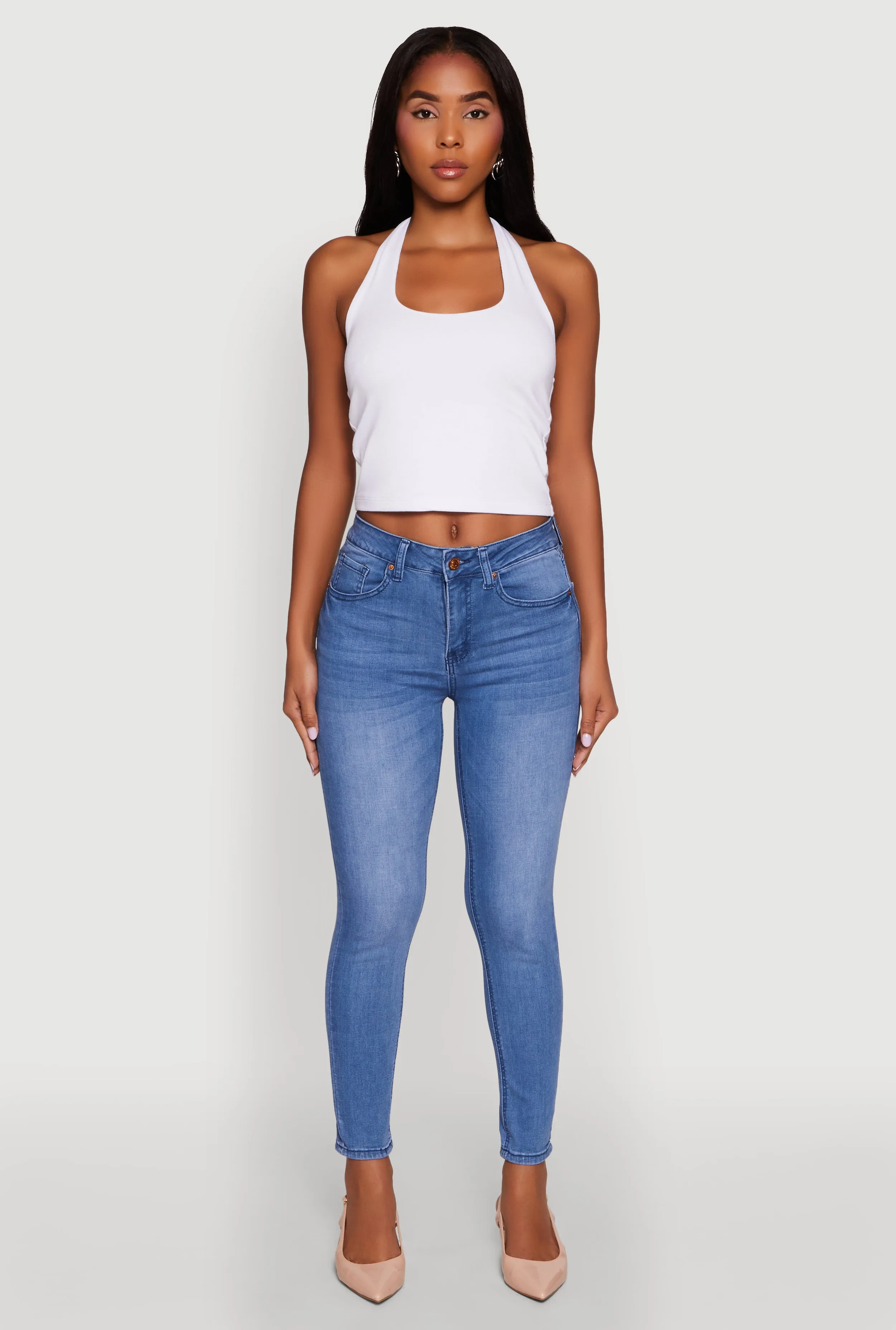 WAX Stretch High Waisted Skinny Ankle Jeans sold by Rainbow product image thumbnail 2