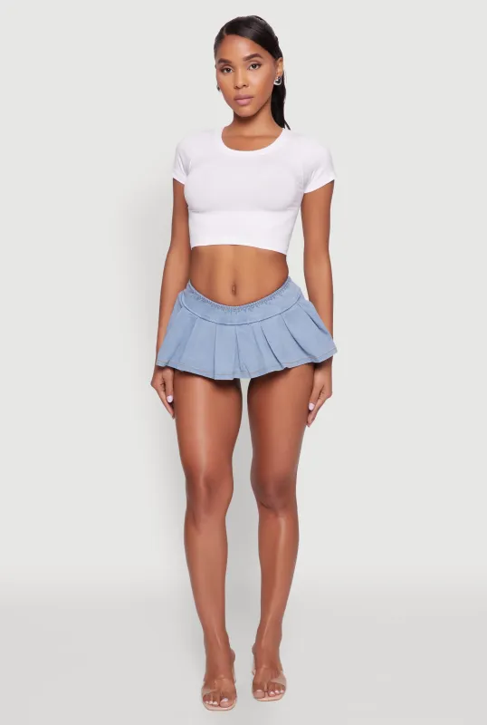 Seamless Crew Neck Cropped Top sold by Rainbow