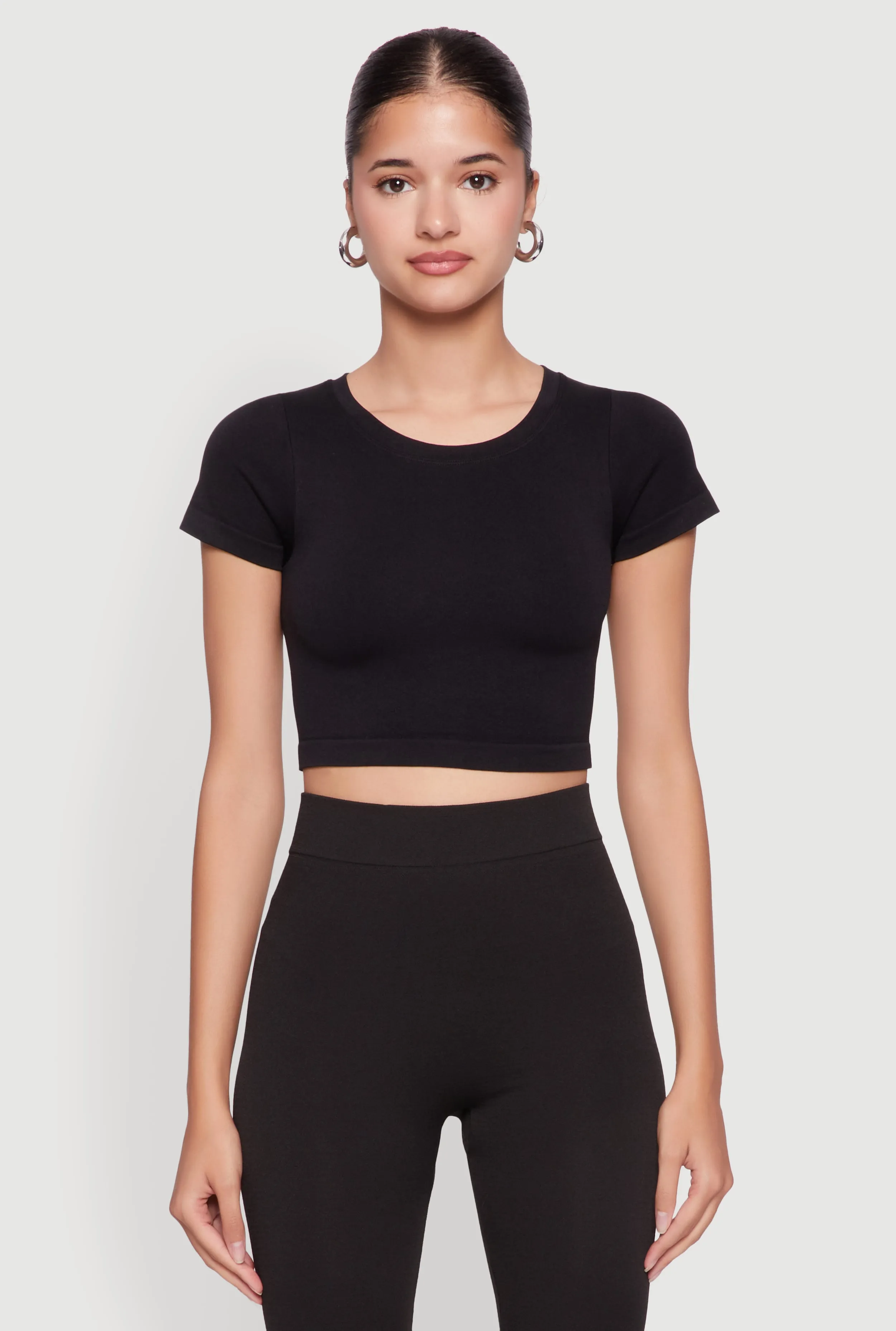 Seamless Crew Neck Cropped Top sold by Rainbow product image thumbnail 2
