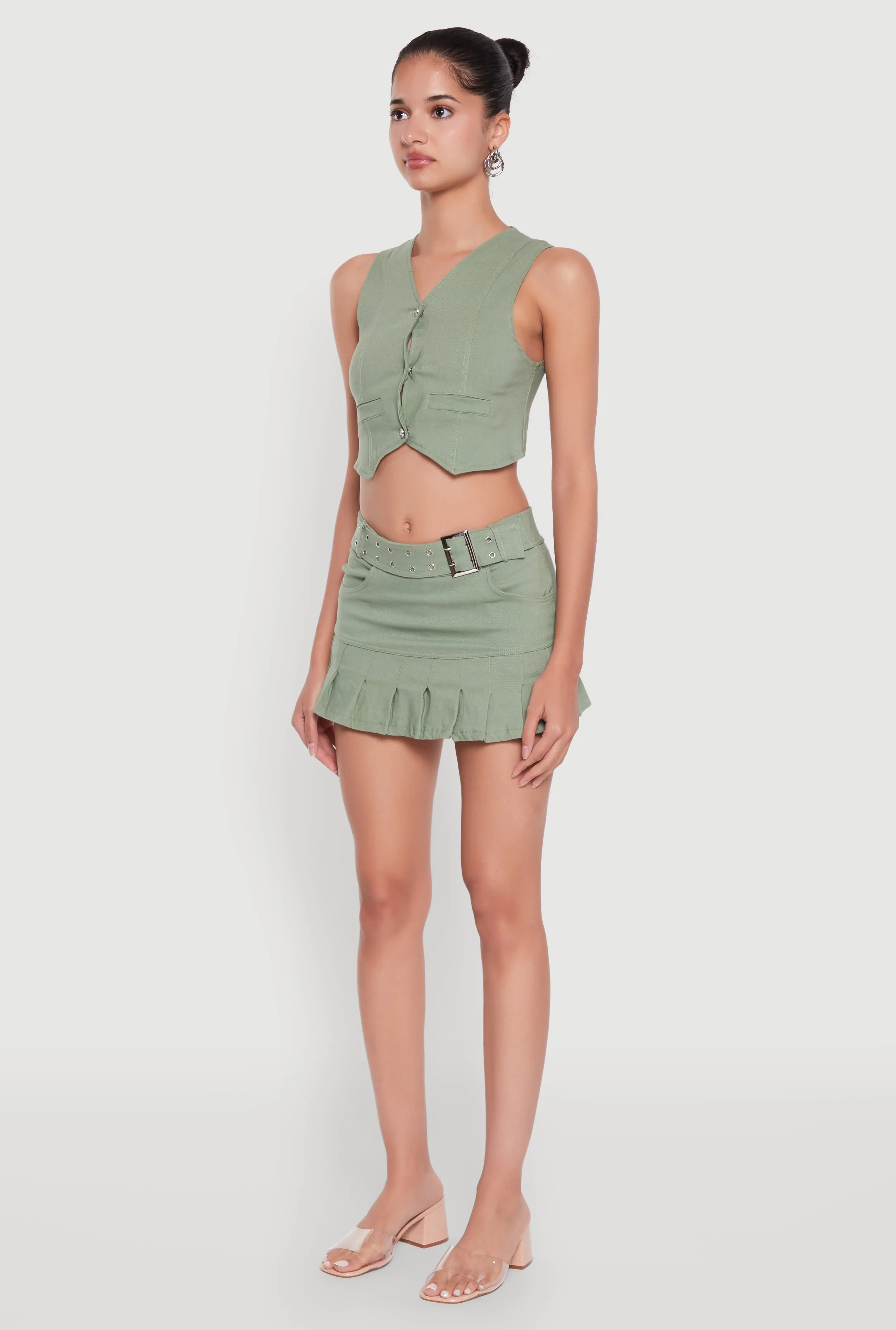 Trendy Hyperstretch V-Neck Cropped Vest sold by Rainbow product image thumbnail 5