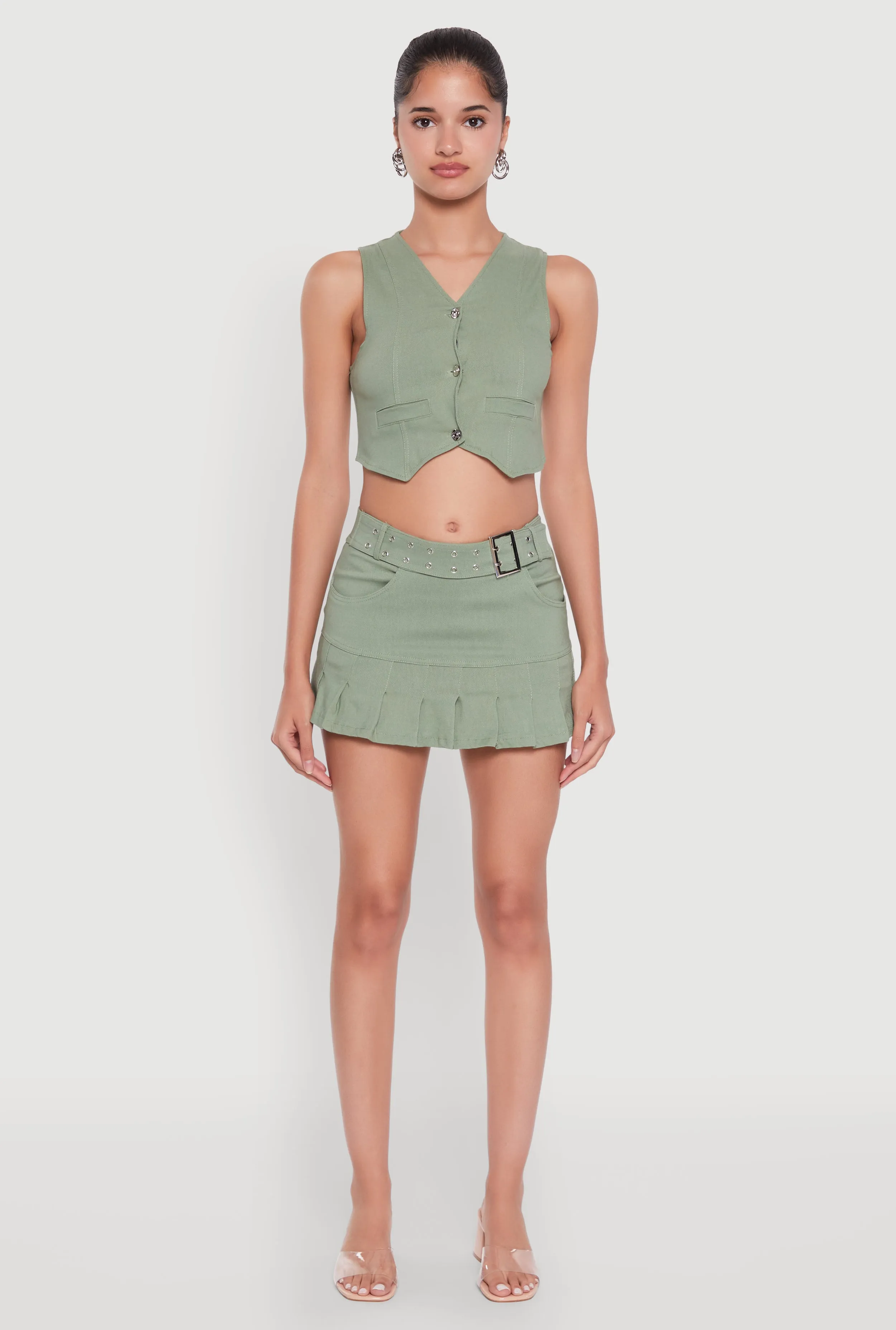 Trendy Hyperstretch V-Neck Cropped Vest sold by Rainbow product image thumbnail 3