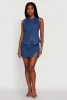 Trendy High Neck Button Front Denim Vest sold by Rainbow