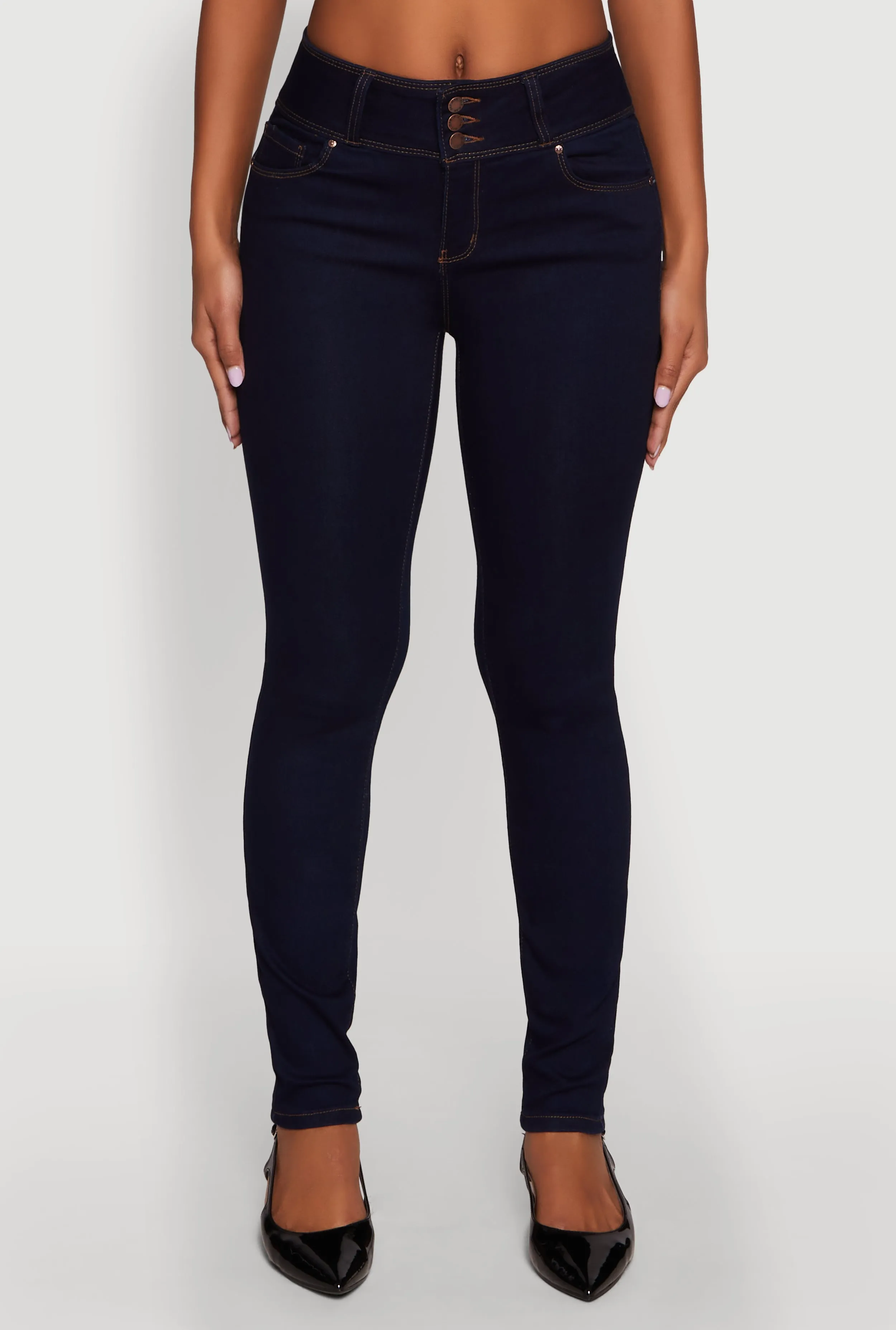 WAX High Waisted Push Up Skinny Jeans sold by Rainbow product image thumbnail 5