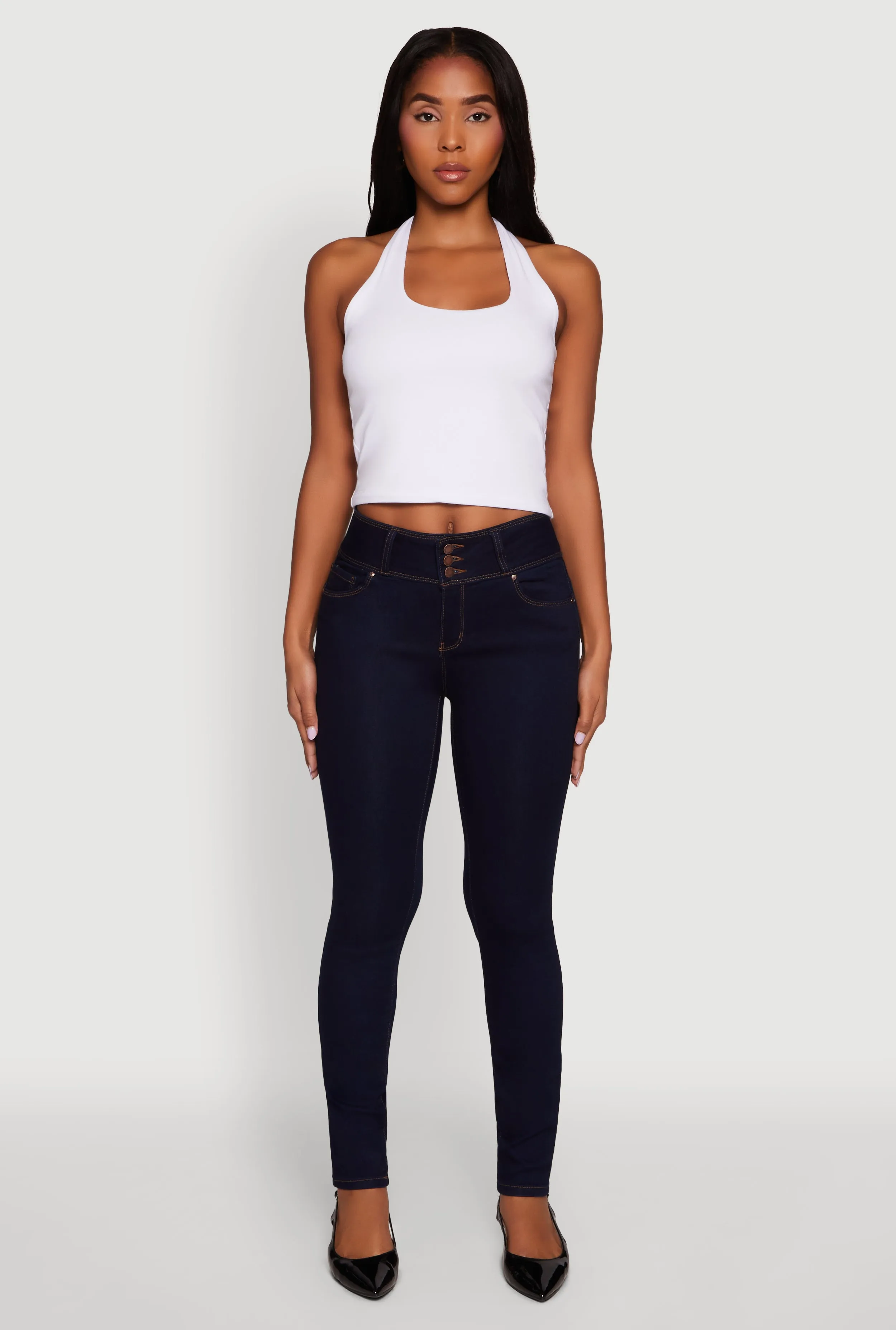 WAX High Waisted Push Up Skinny Jeans sold by Rainbow product image thumbnail 2