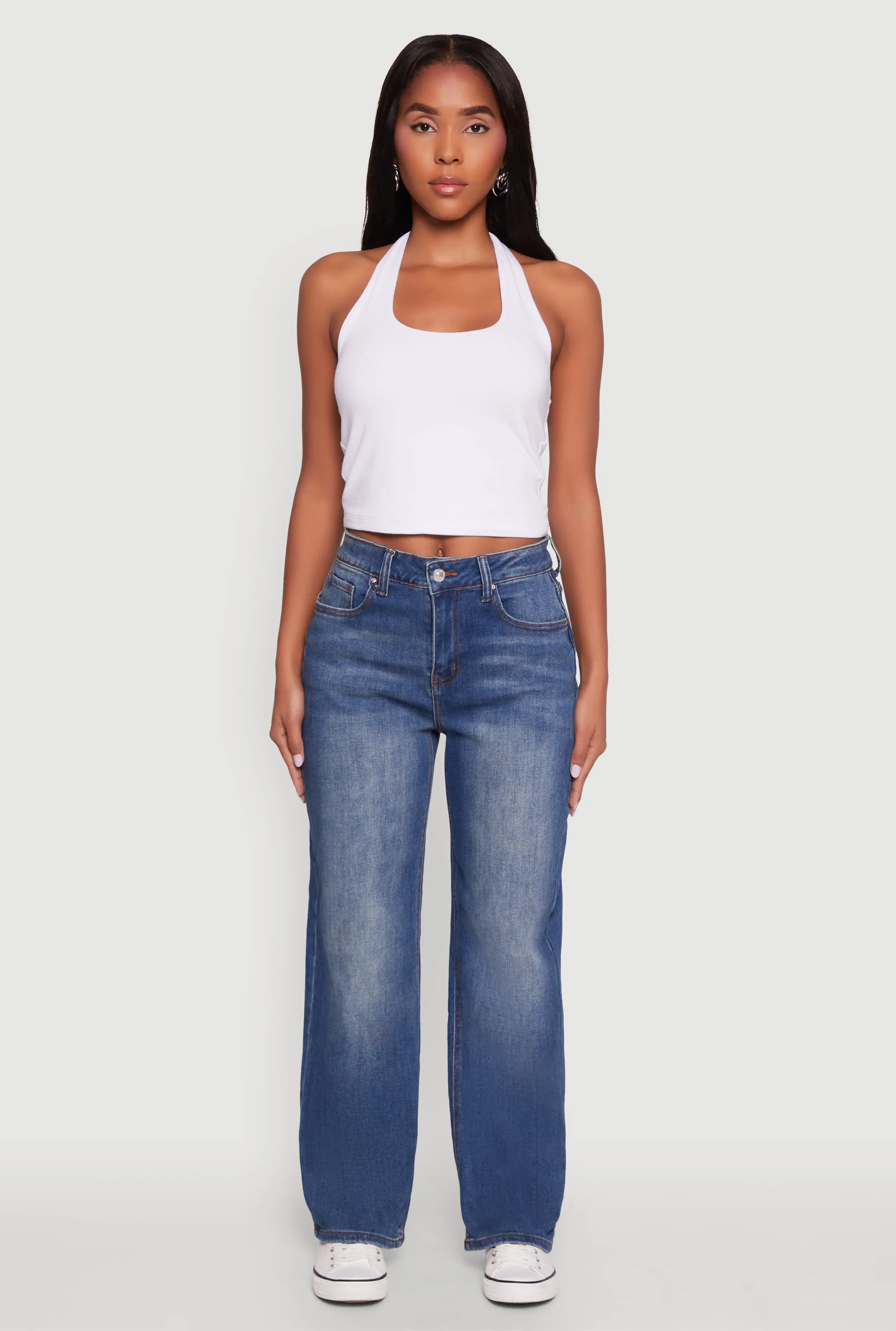 WAX Vintage Wash Straight Leg Jeans sold by Rainbow