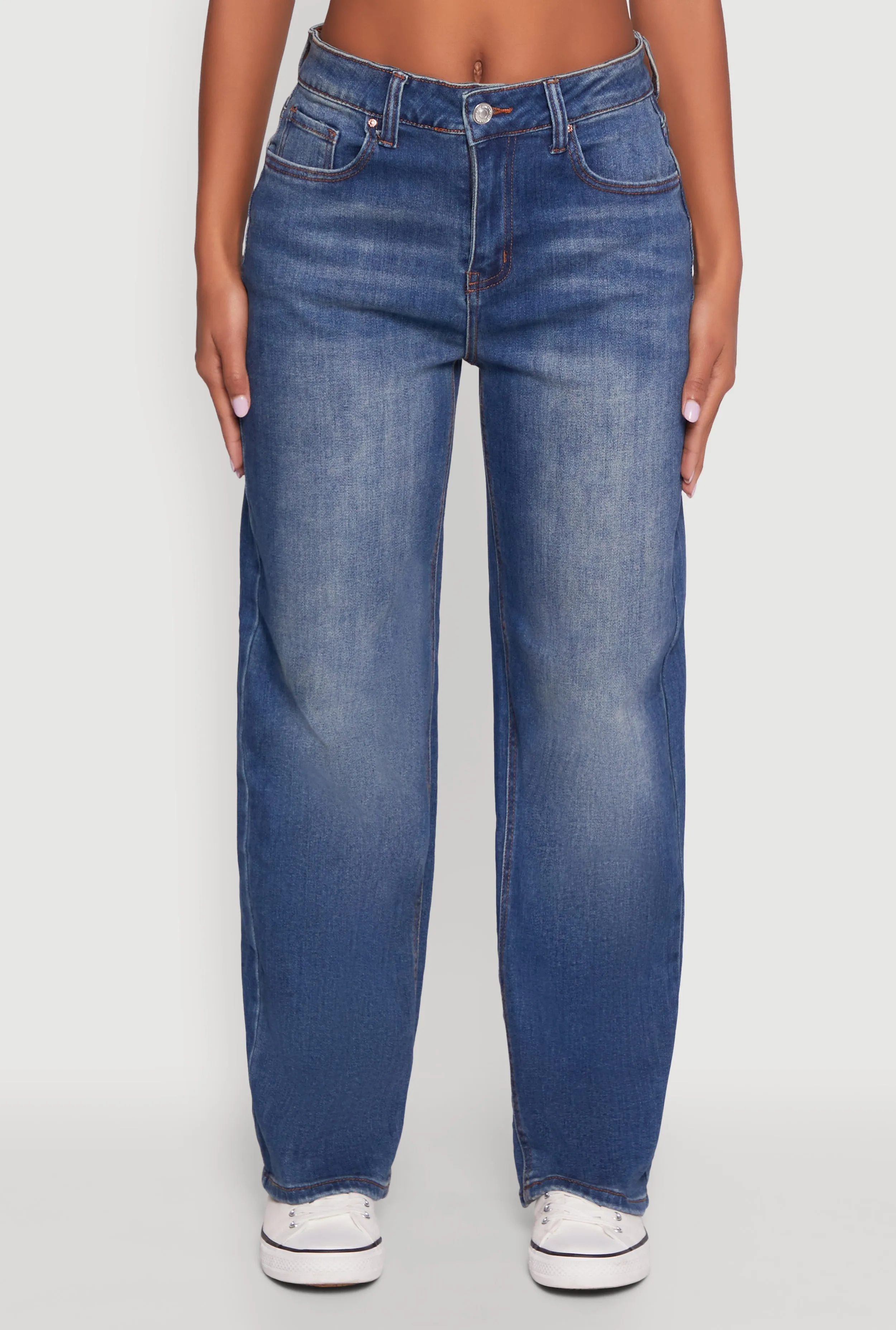 WAX Vintage Wash Straight Leg Jeans sold by Rainbow product image thumbnail 5