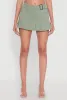 Trendy Low Rise Mini Buckled Pleated Skirt sold by Rainbow