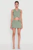 Trendy Low Rise Mini Buckled Pleated Skirt sold by Rainbow