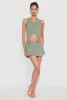 Trendy Low Rise Mini Buckled Pleated Skirt sold by Rainbow