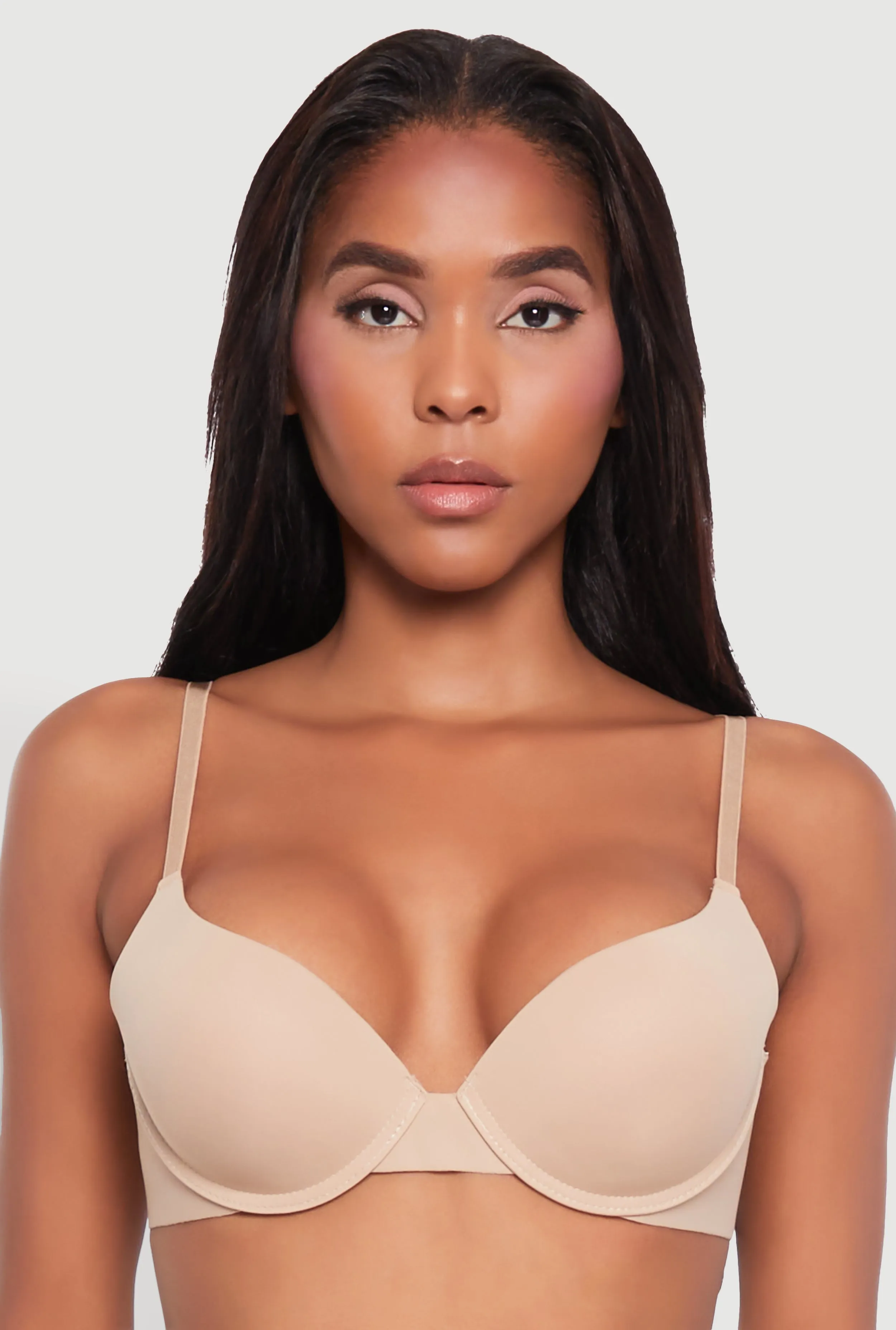 Trendy Seamless Adjustable Strap Padded Push Up Bra sold by Rainbow