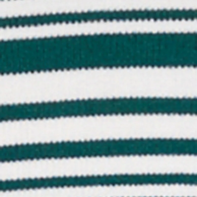 Plus Size Daisy Striped Cropped Polo Shirt sold by Rainbow product image thumbnail 4