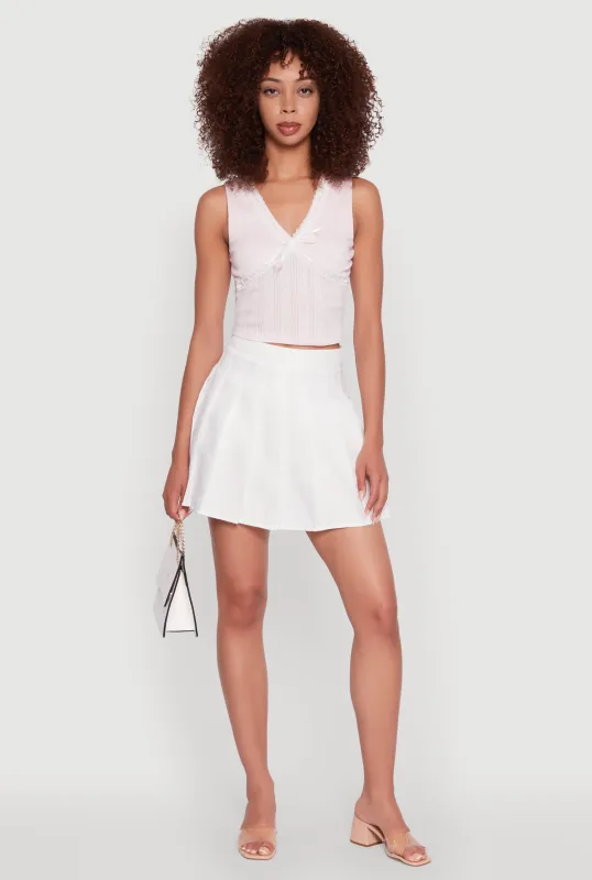 Trendy High Waisted Pleated Skirt sold by Rainbow
