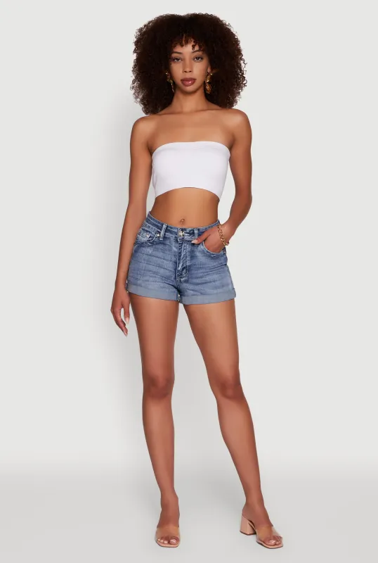 Trendy Seamless Ruched Front Bandeau sold by Rainbow