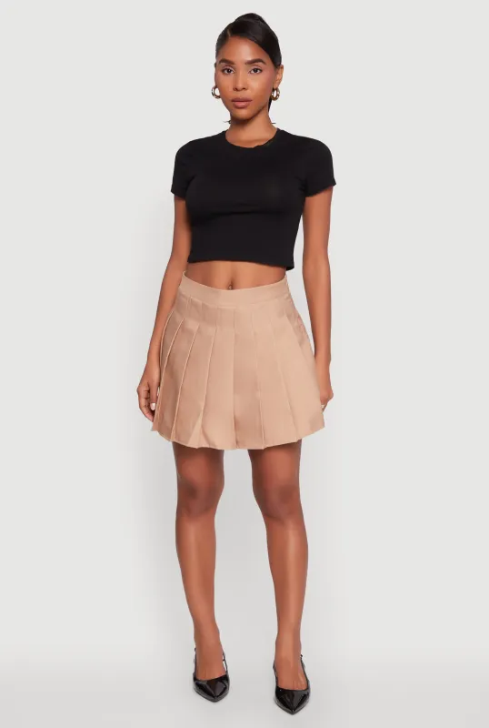 Trendy High Waisted Pleated Skirt sold by Rainbow