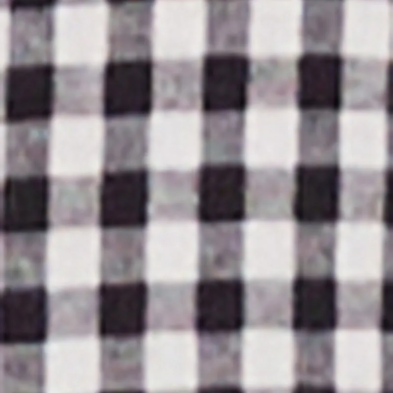 Lace Detail Gingham Puff Sleeve Crop Top sold by Rainbow product image thumbnail 4