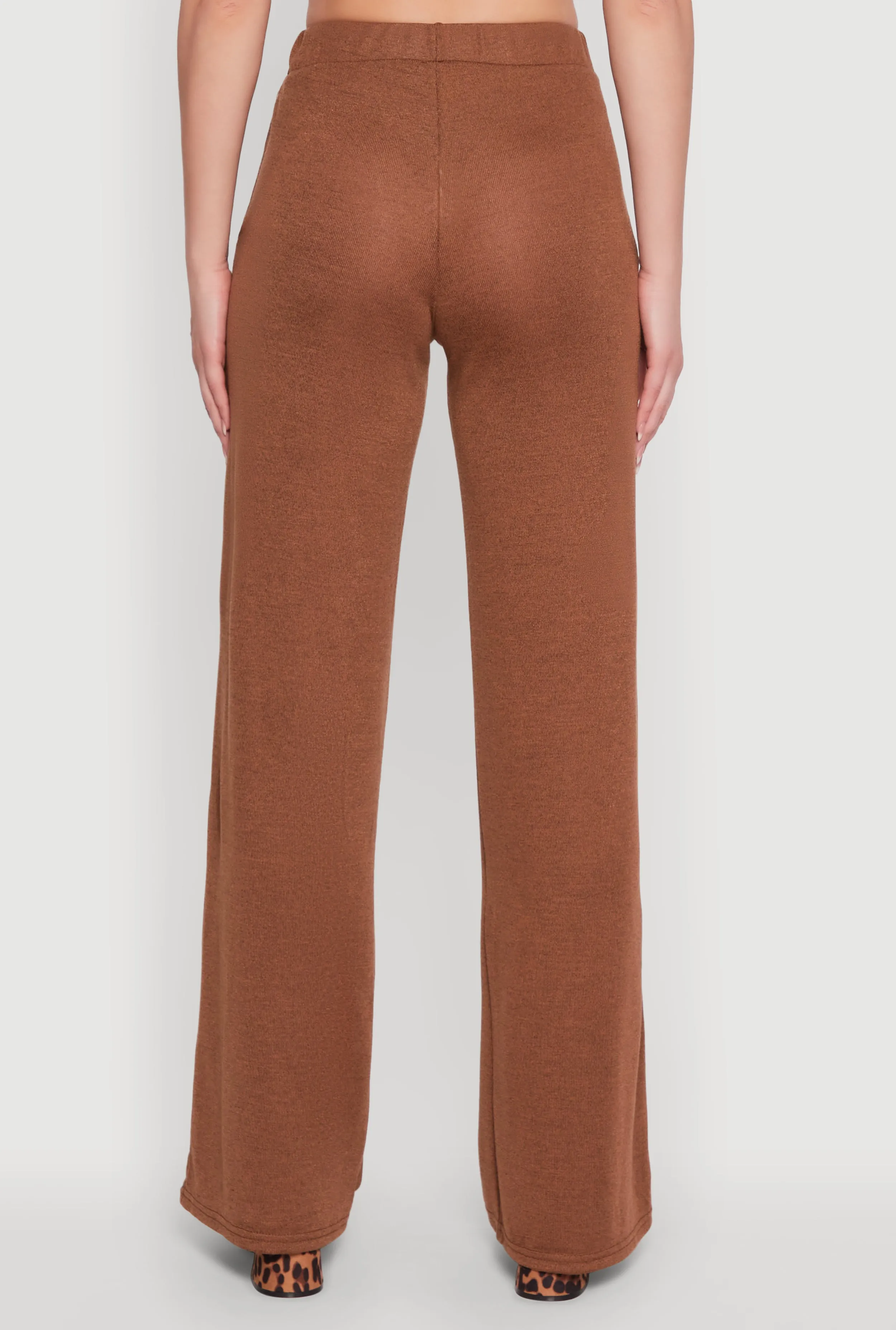 Daisy High Waisted Wide Leg Brushed Knit Pants sold by Rainbow product image thumbnail 5