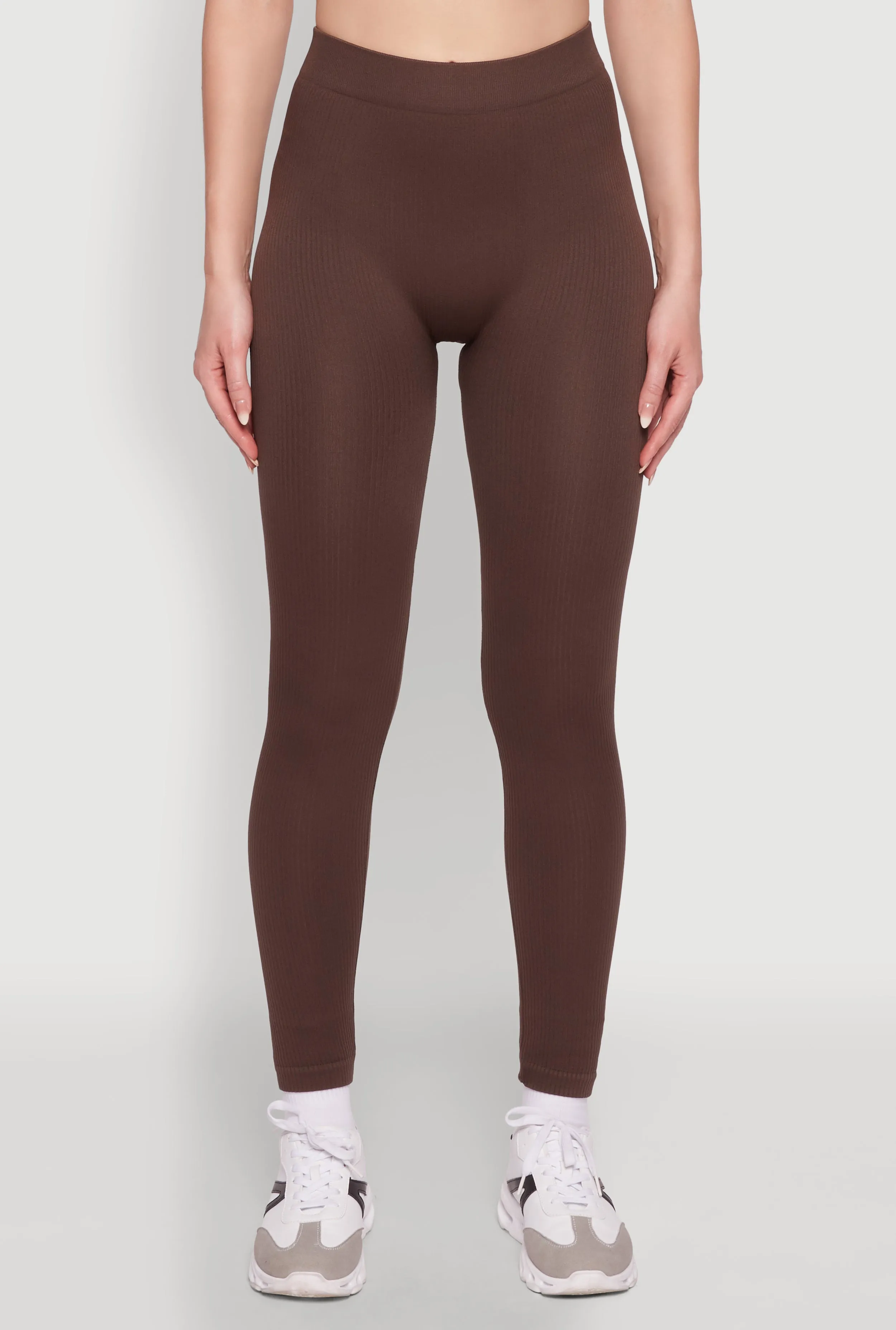 Trendy Rib Knit High Waisted Leggings sold by Rainbow product image thumbnail 5