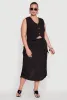 Plus Size Linen V-Neck Cropped Vest sold by Rainbow