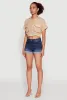 Trendy Cargo Pocket Zip Front Cropped Hoodie sold by Rainbow