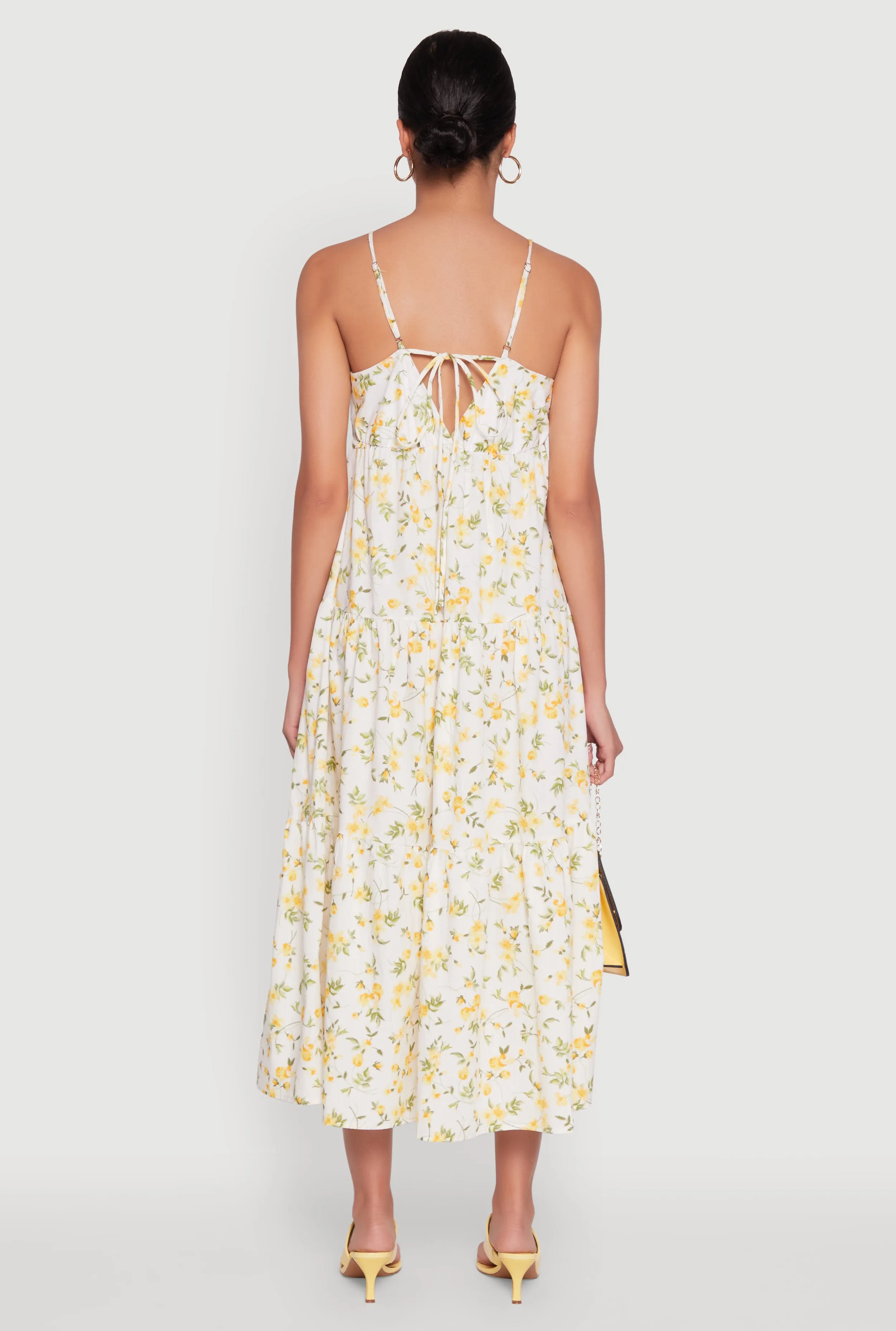 Haute Monde Floral Tiered Midi Dress sold by Rainbow product image thumbnail 5