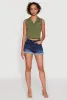 Trendy Button Front Cropped Blazer Vest sold by Rainbow