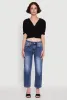 Trendy Puff Sleeve Button Front Peasant Crop Top sold by Rainbow
