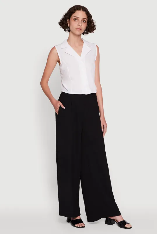 Trendy High Waisted Wide-Leg Palazzo Pants sold by Rainbow