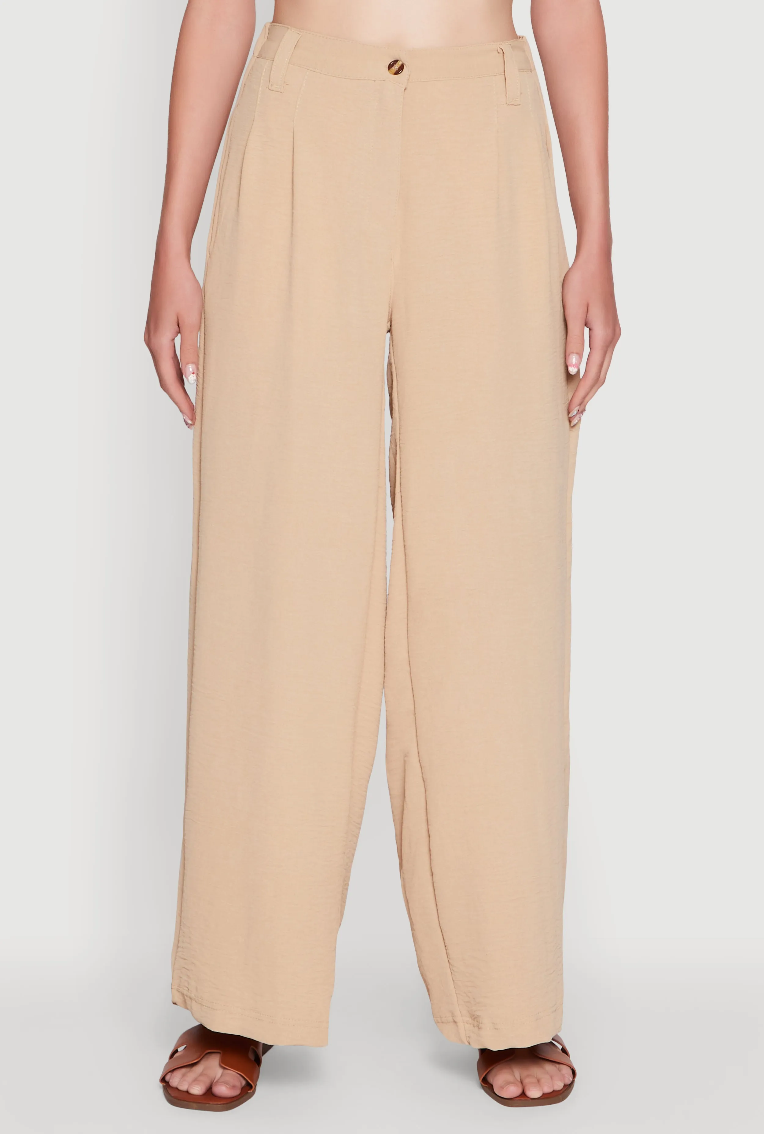 Trendy High Waisted Wide-Leg Palazzo Pants sold by Rainbow product image thumbnail 5