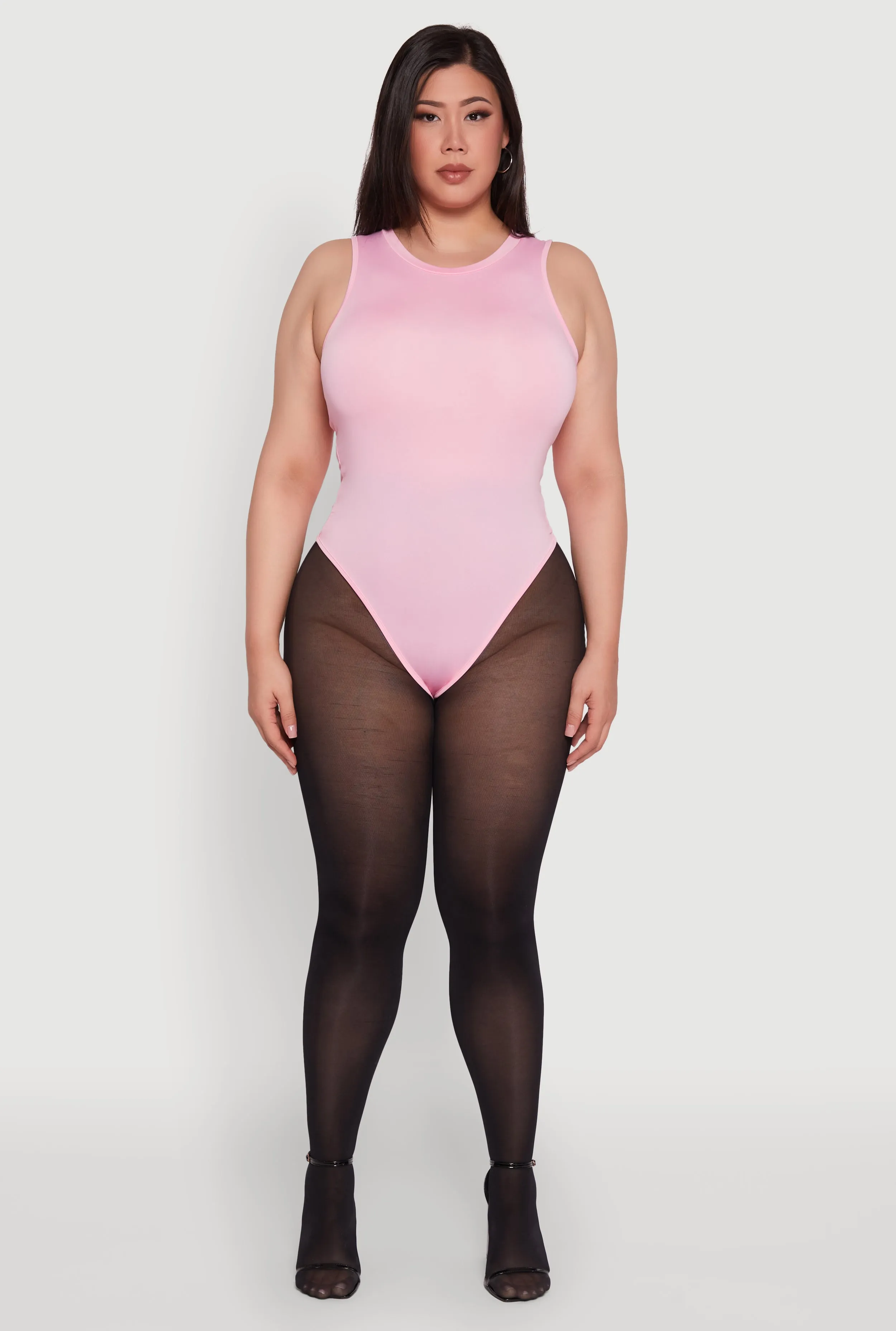 Plus Size Daisy Sleeveless Crew Neck Bodysuit sold by Rainbow product image thumbnail 3