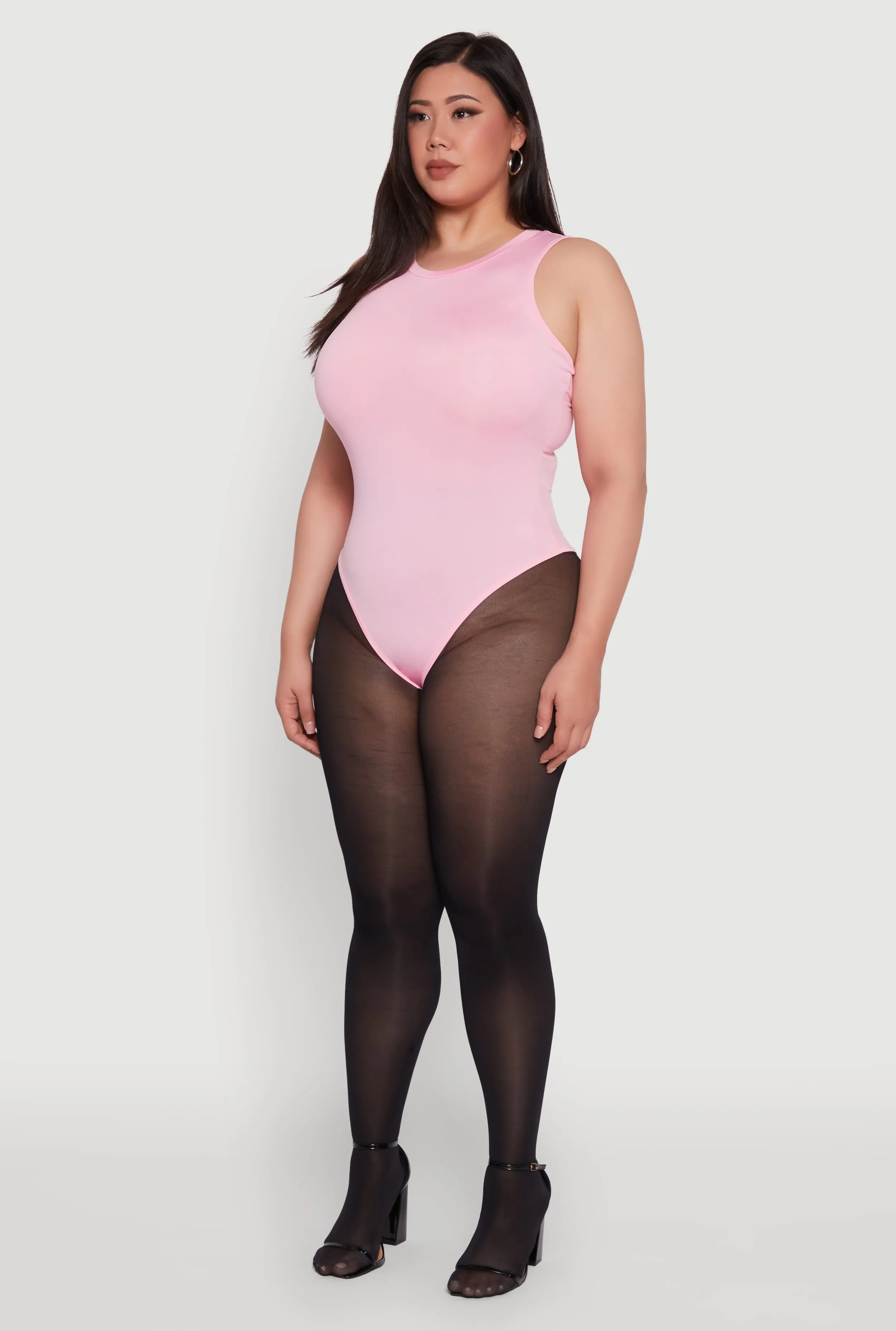 Plus Size Daisy Sleeveless Crew Neck Bodysuit sold by Rainbow product image thumbnail 5