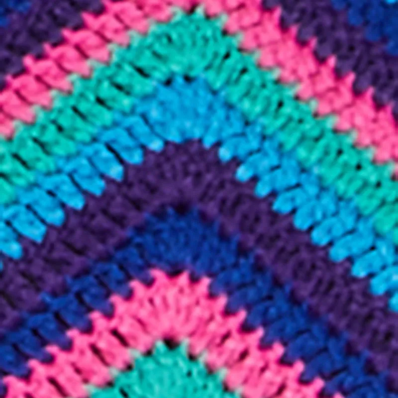 Trendy Crochet Chevron Cropped Halter Top sold by Rainbow product image thumbnail 4