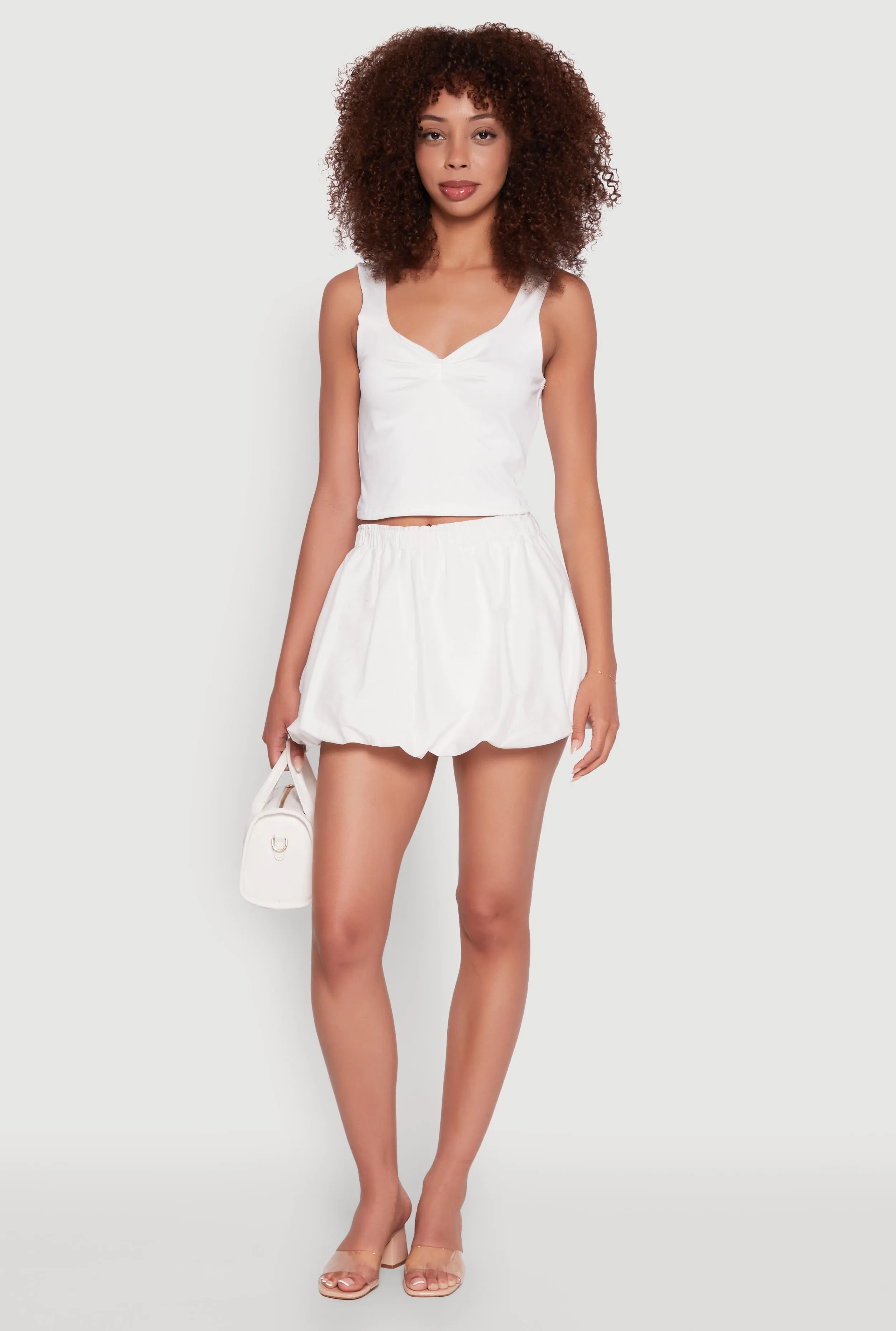 Iris Sweetheart Cropped Tank Top sold by Rainbow