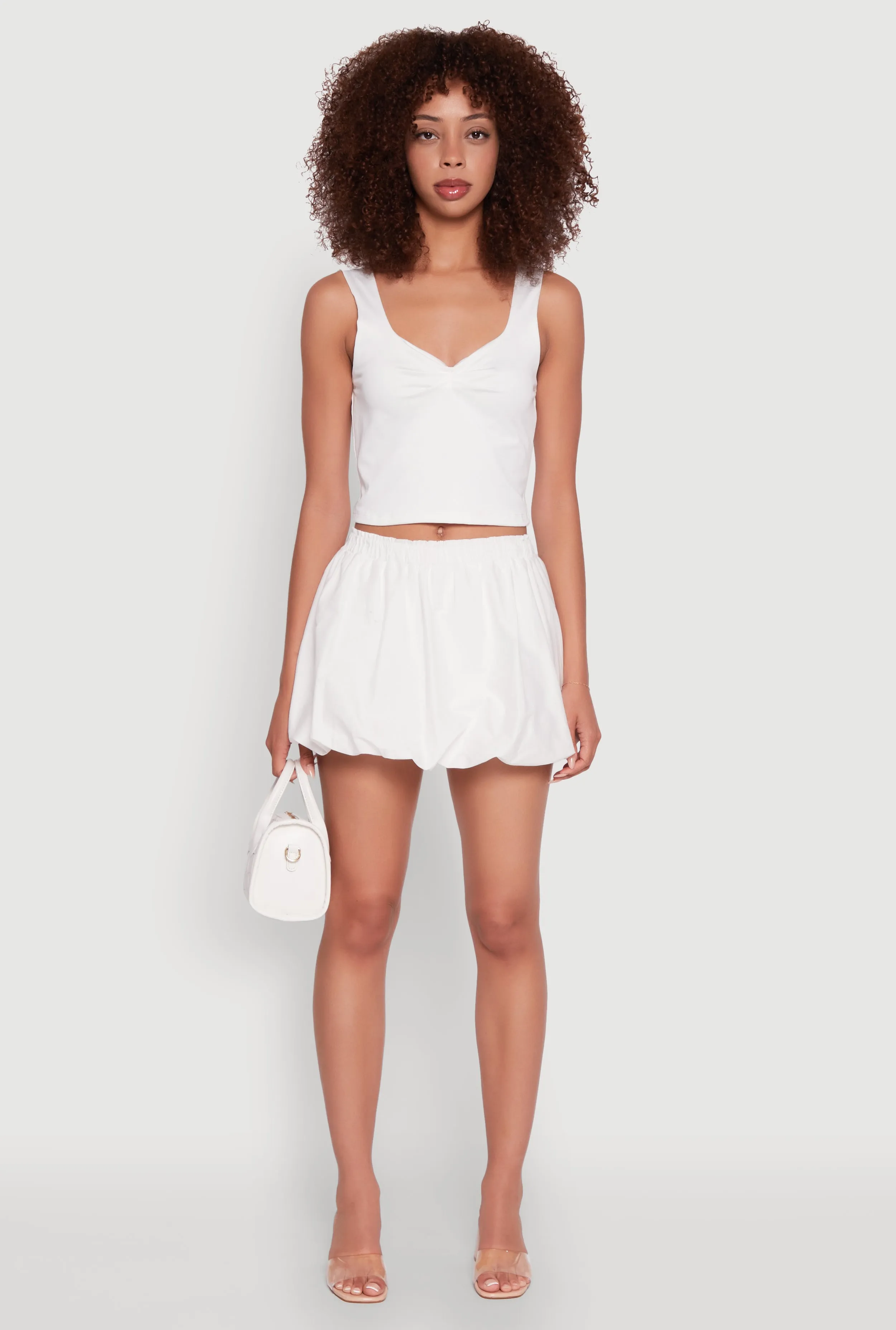 Iris Sweetheart Cropped Tank Top sold by Rainbow product image thumbnail 3