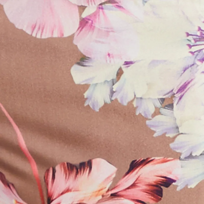 Haute Monde Floral Lace Up Side Slit Maxi Dress sold by Rainbow product image thumbnail 4