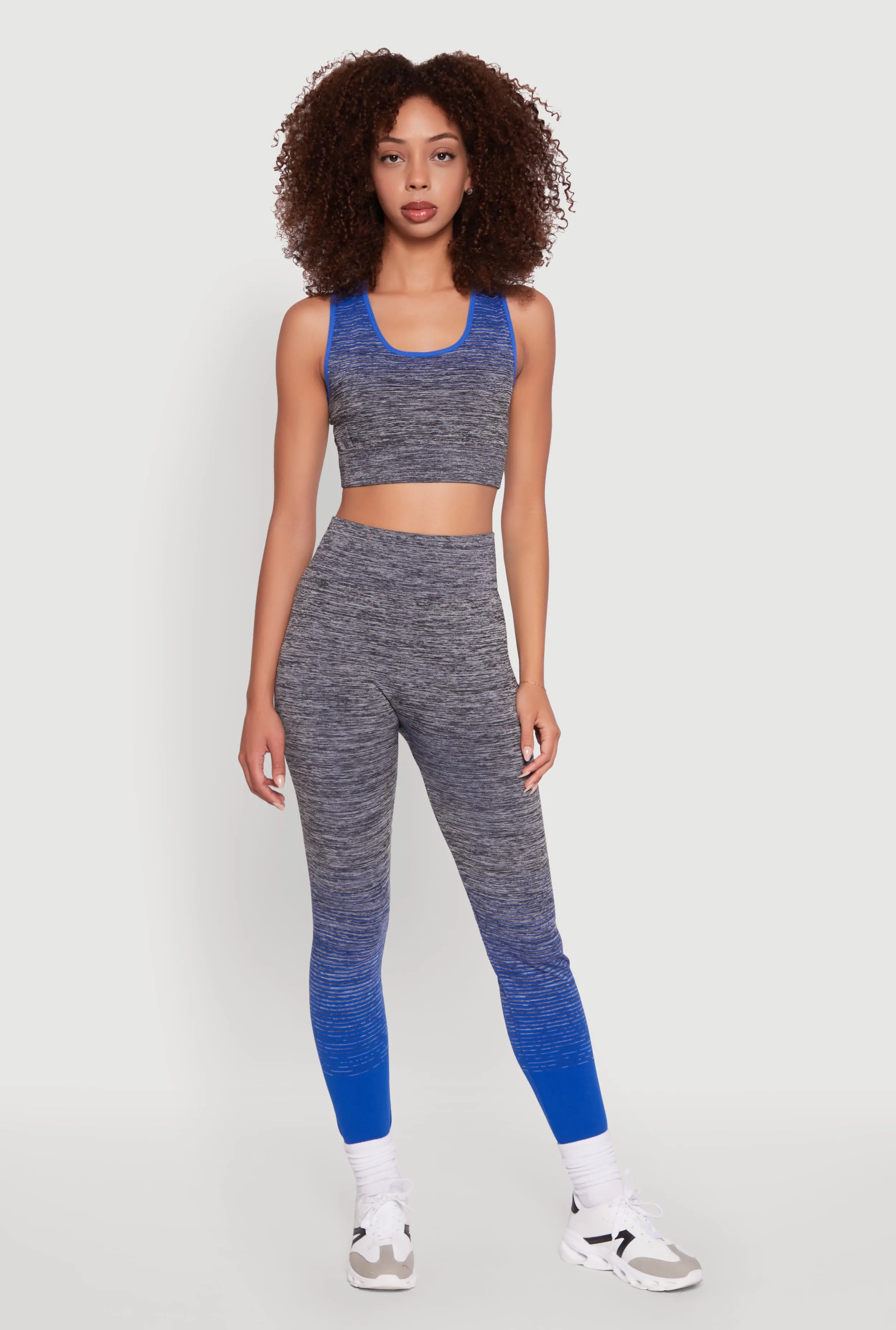 Trendy Marled Ombre Cropped Tank Top sold by Rainbow product image thumbnail 2