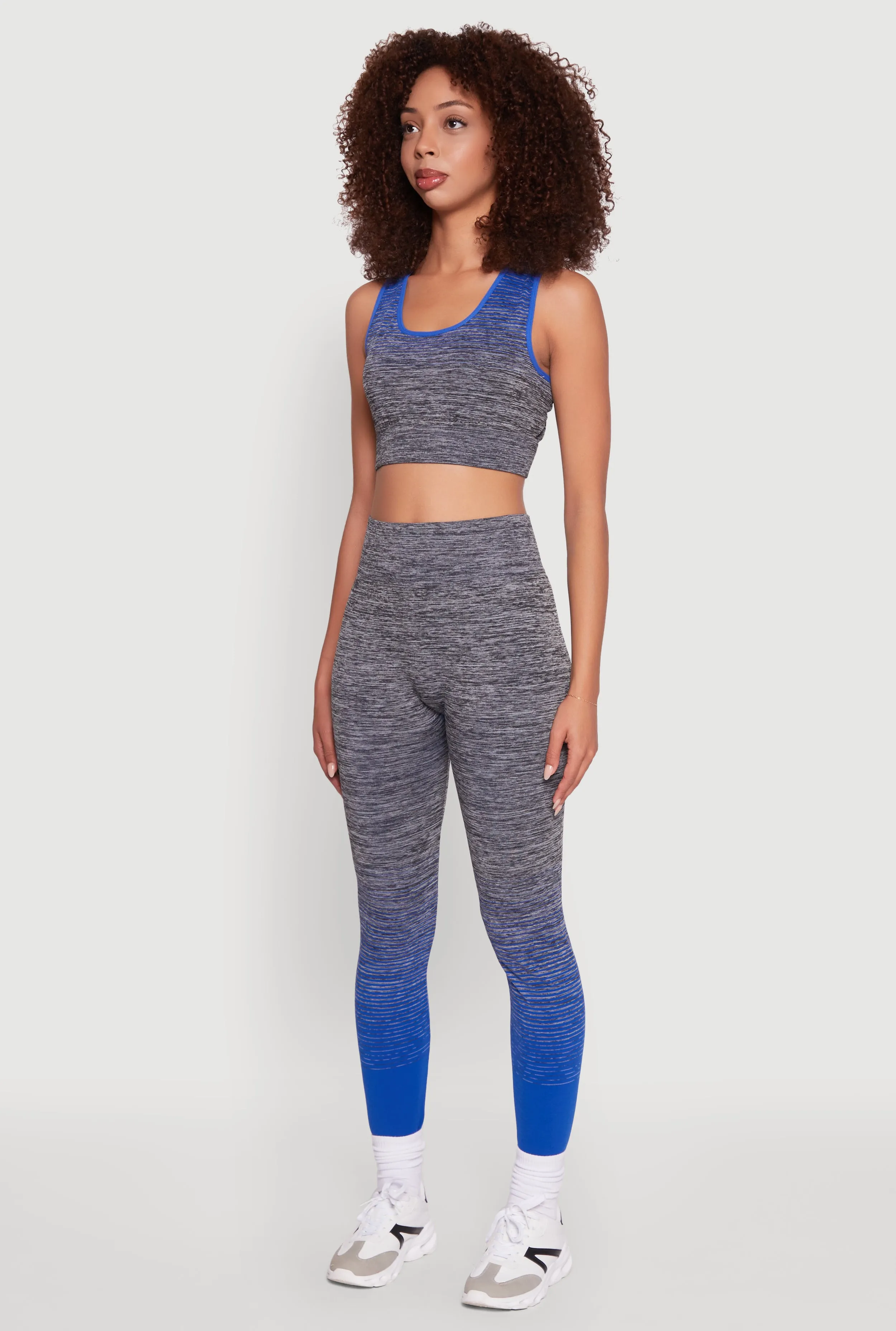 Trendy Marled Ombre Cropped Tank Top sold by Rainbow product image thumbnail 5