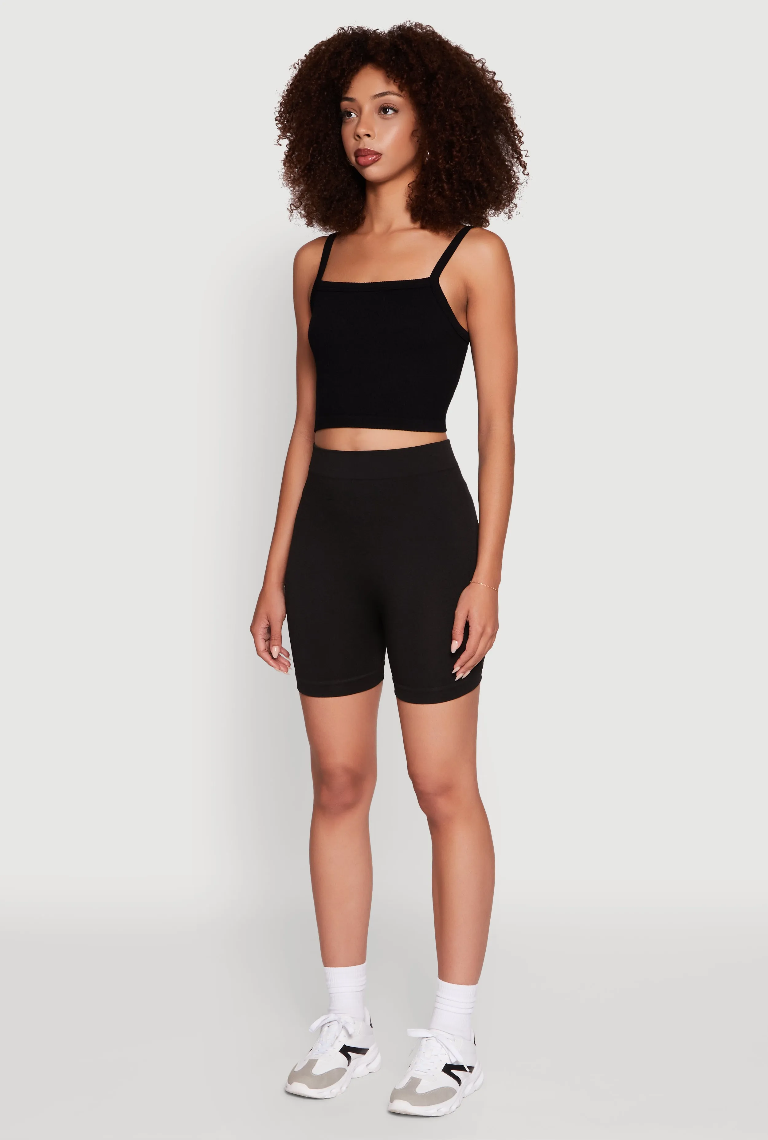 Trendy Seamless Mid Rise Biker Shorts sold by Rainbow product image thumbnail 3