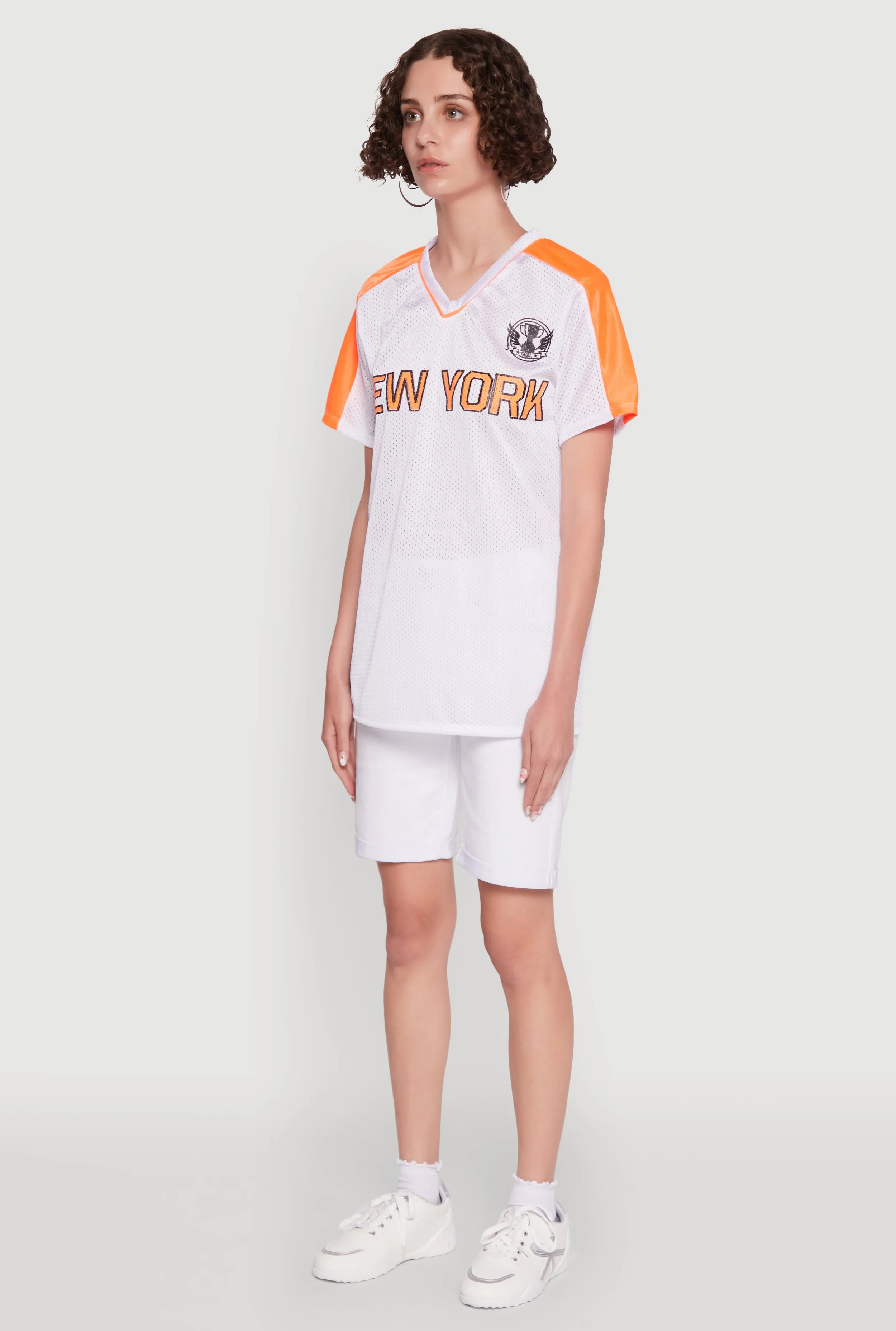 Trendy V-Neck New York Graphic Jersey sold by Rainbow product image thumbnail 5