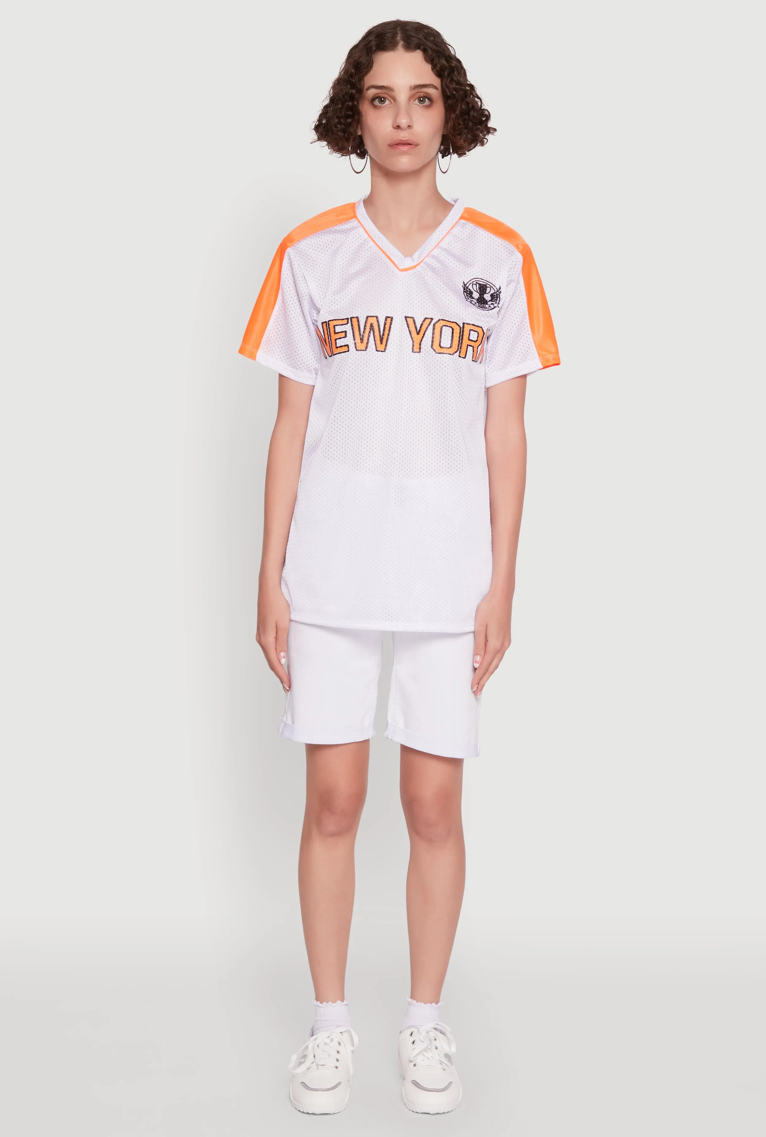Trendy V-Neck New York Graphic Jersey sold by Rainbow product image thumbnail 3