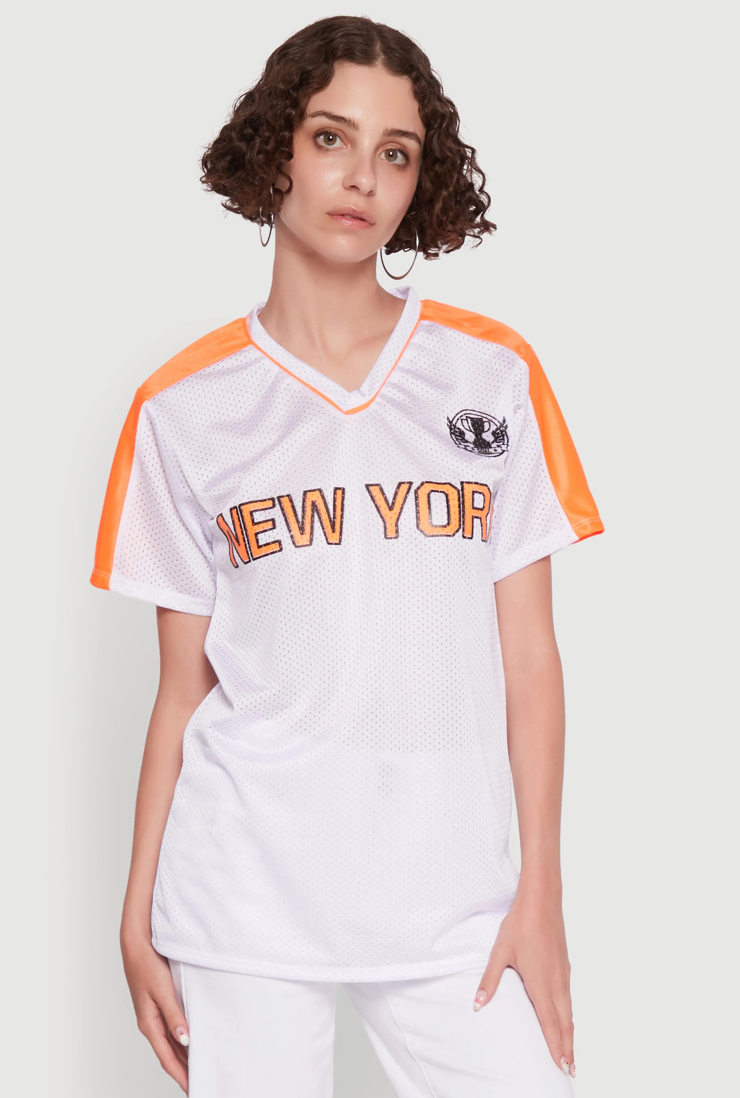 Trendy V-Neck New York Graphic Jersey sold by Rainbow product image thumbnail 2