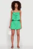 Trendy High Waisted Smocked Bubble Mini Skirt sold by Rainbow